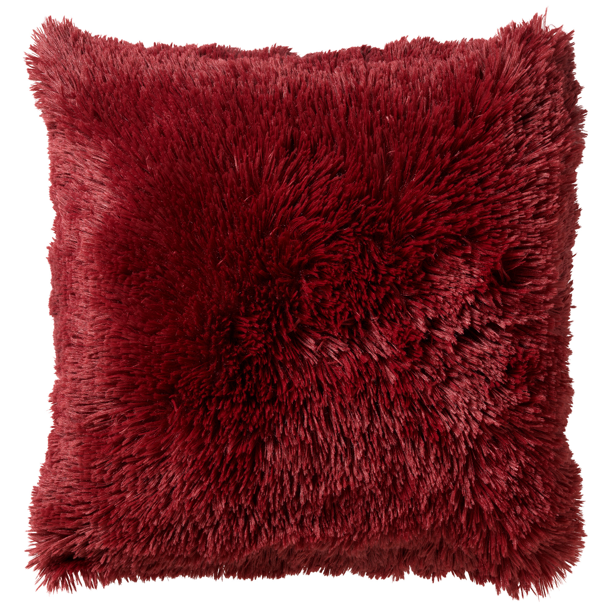 FLUFFY - Dekokissen Merlot 60x60 cm