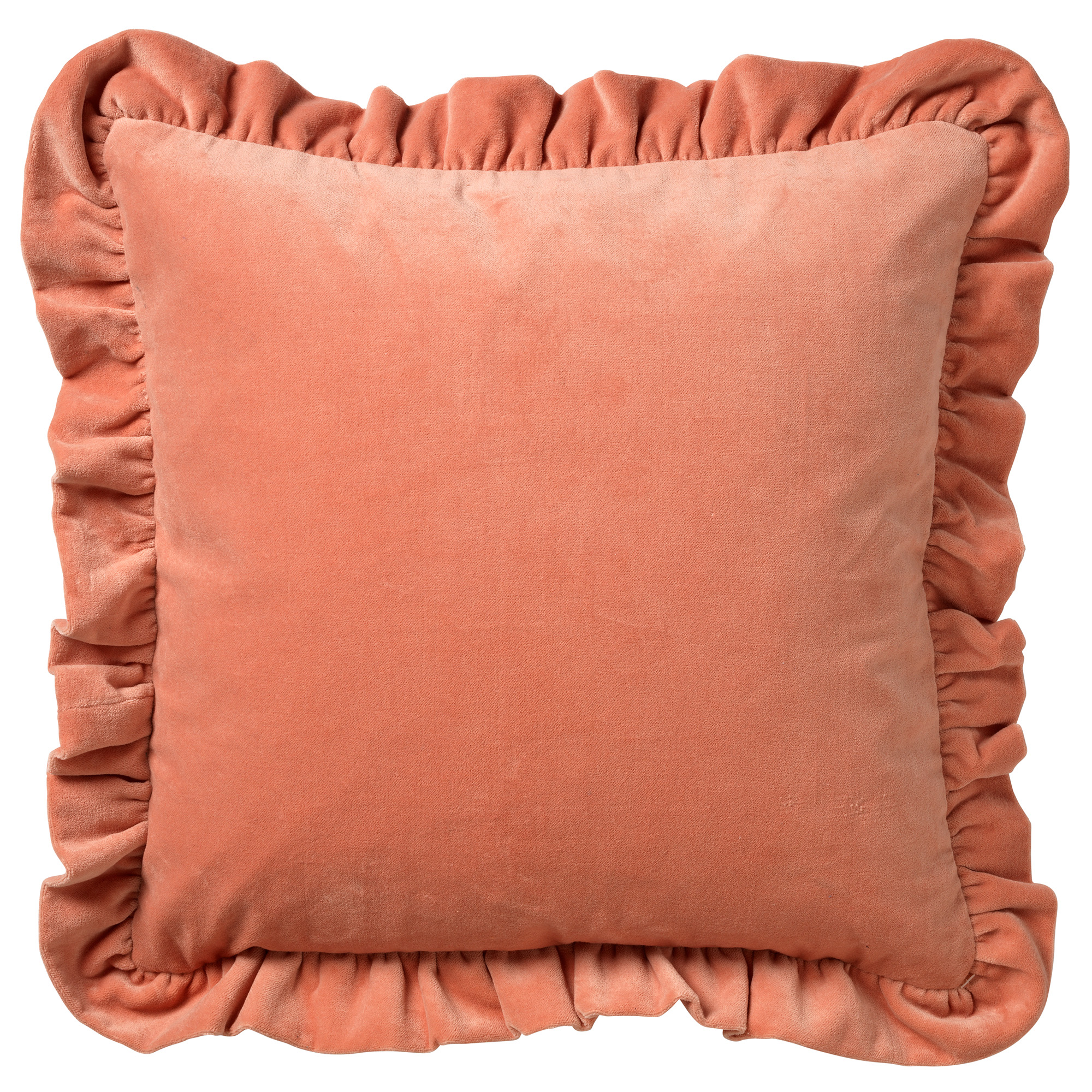 YARA - Coussin en velours Muted Clay 45x45 cm 