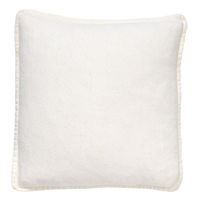 BOWIE - Cushion 45x45 cm - washed cotton - Snow White - off-white