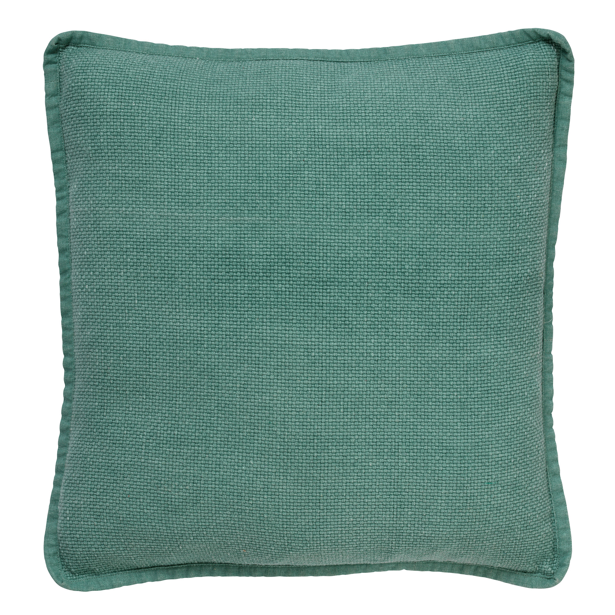 BOWIE - Cushion washed cotton 45x45 cm Sagebrush Green
