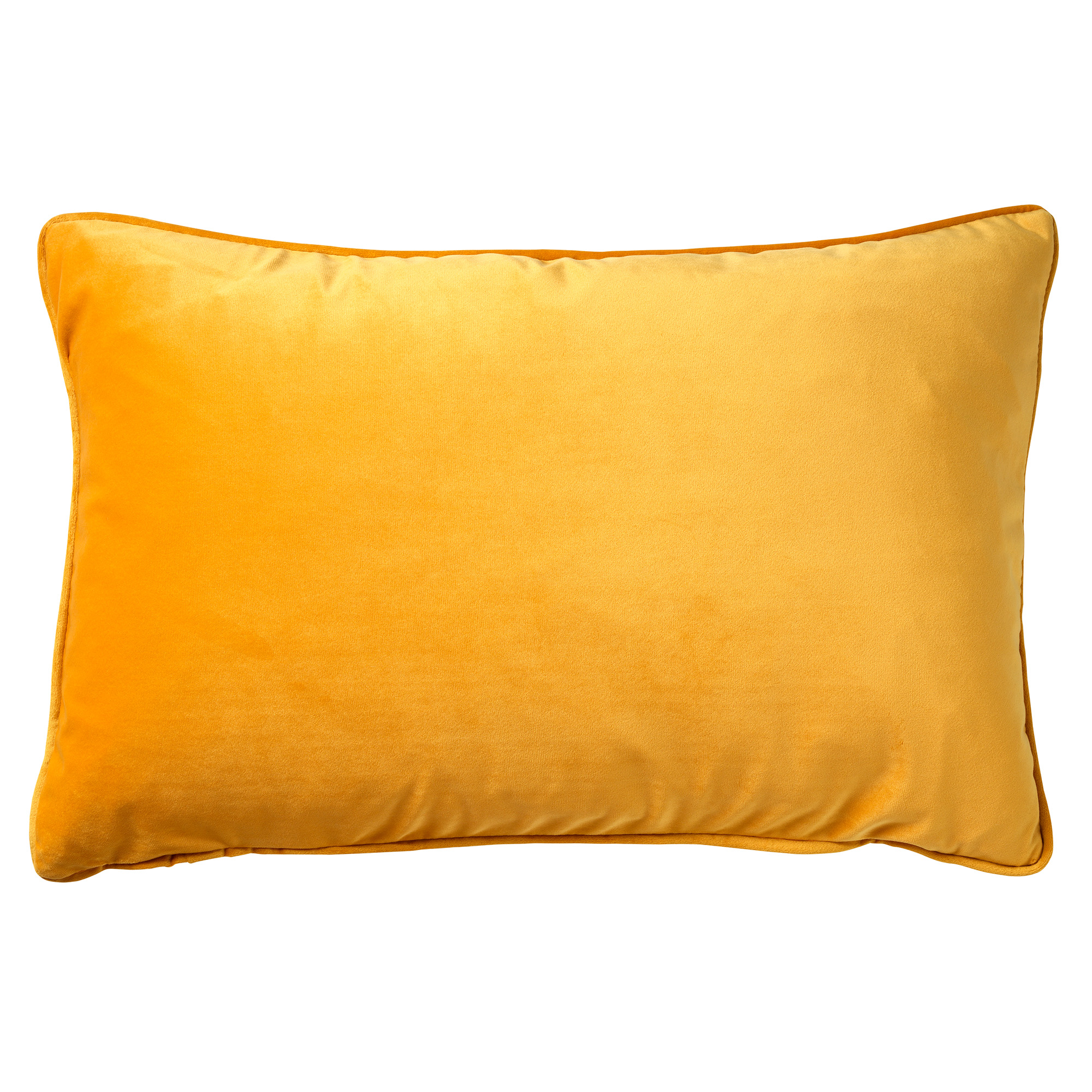 FINN - Cushion cover velvet 40x60 cm - Golden Glow - yellow-ochre