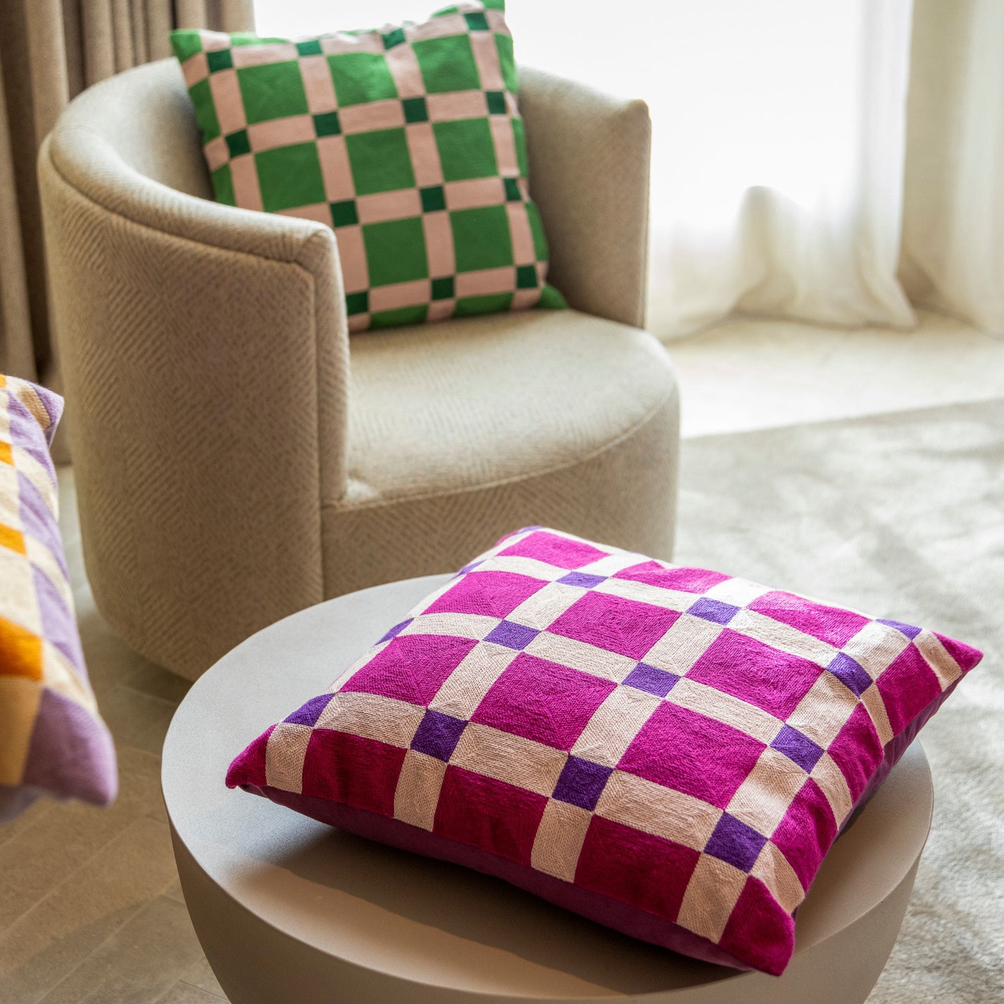 BLOCKS - Coussin 45x45 cm - Deep Lavender - Violet