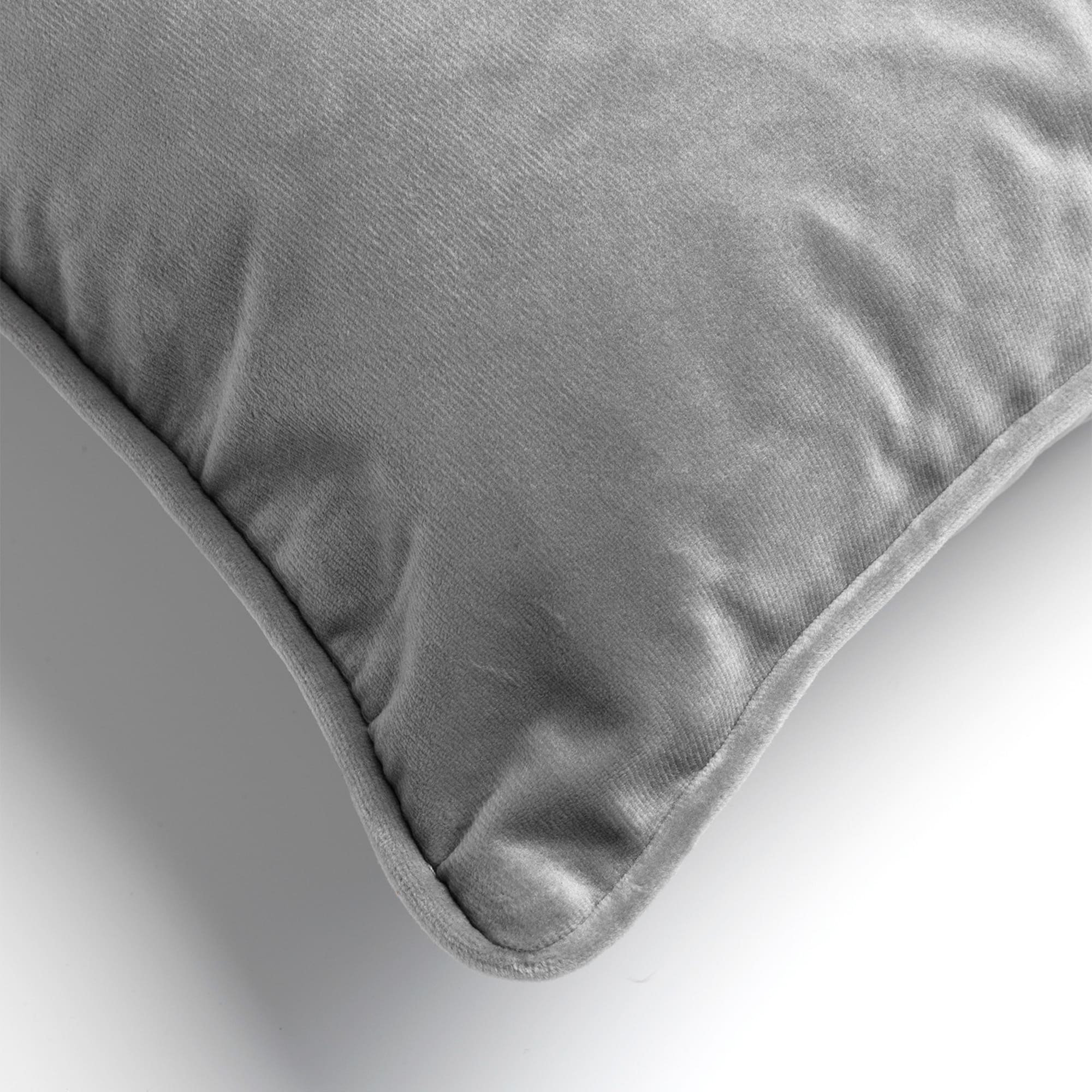 FINN - Coussin en velours 40x60 cm - Micro Chip - gris