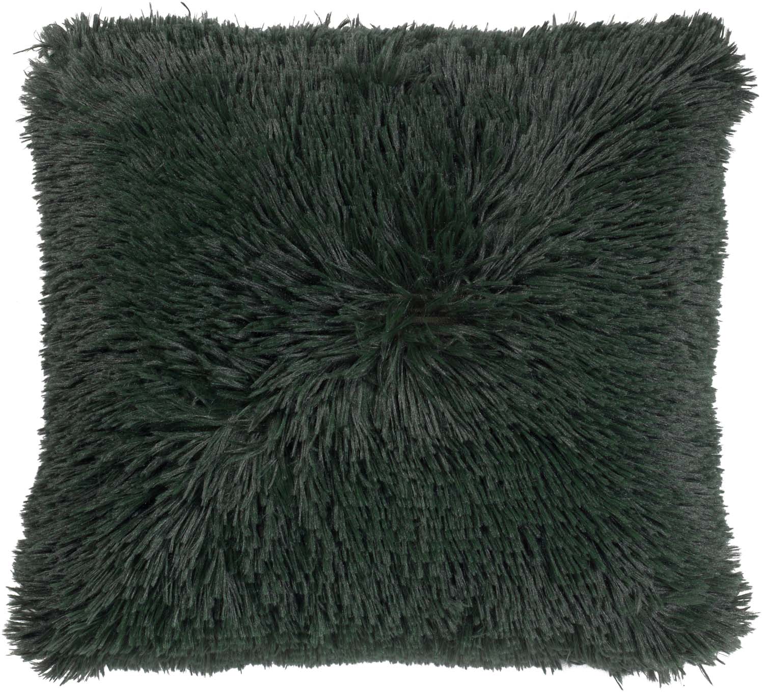 FLUFFY - Sierkussen unikleur 45x45 cm - Mountain View - donkergroen