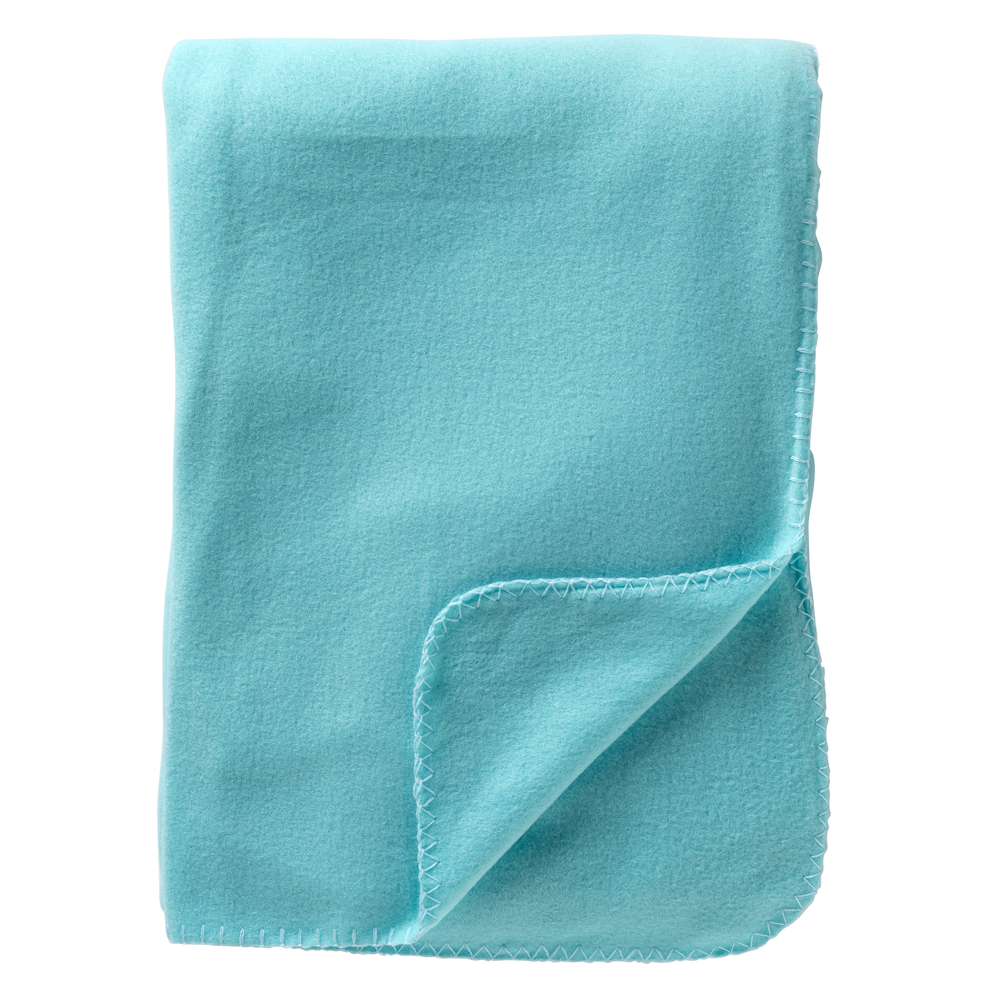 DEX - Plaid 130x160 cm - fleece deken - zacht en dun - Antigua Sand - lichtblauw