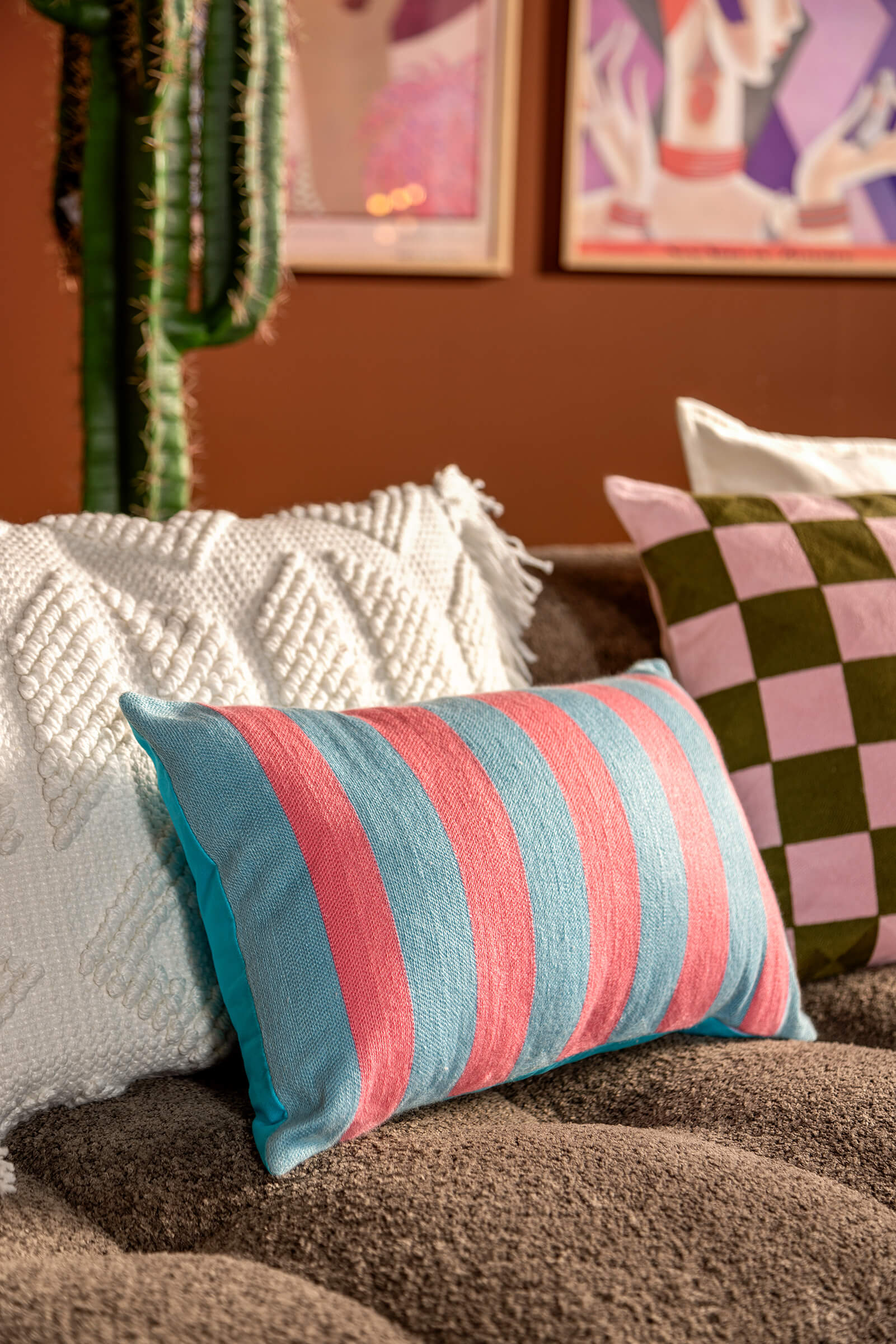 CERISE - Coussin 30x50 cm - Aqua Splash - bleu