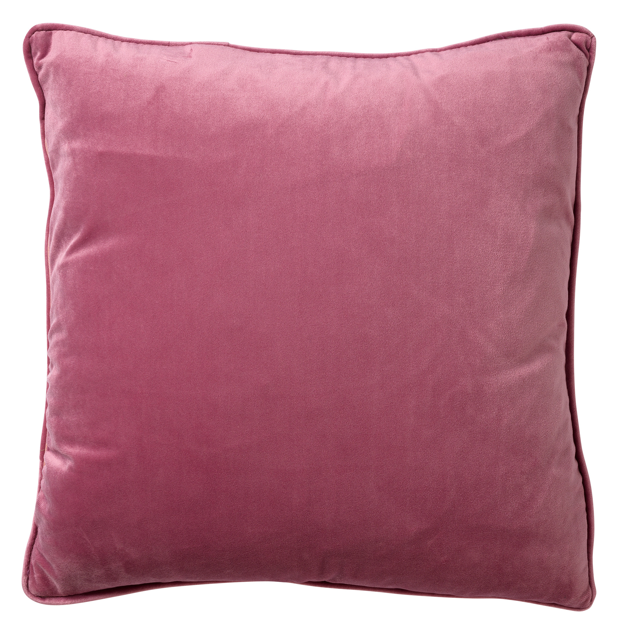 FINN - Sierkussen 60x60 cm - velvet - effen kleur - Heather Rose - roze