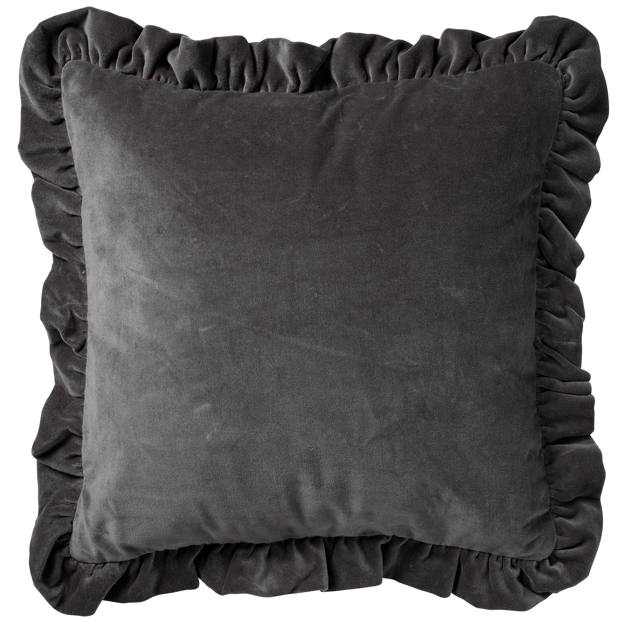YARA - Cushion cover 45x45 cm Charcoal Gray - anthracite