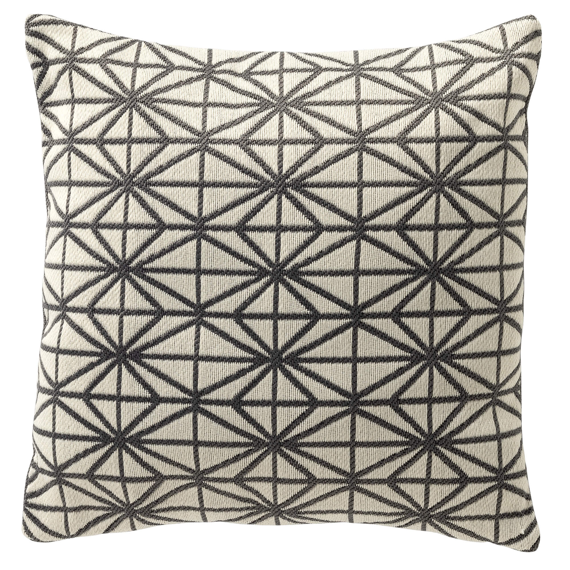 NISA - Outdoor Kussenhoes 45x45 cm - waterafstotend en uv-bestendig - Charcoal Gray - antraciet