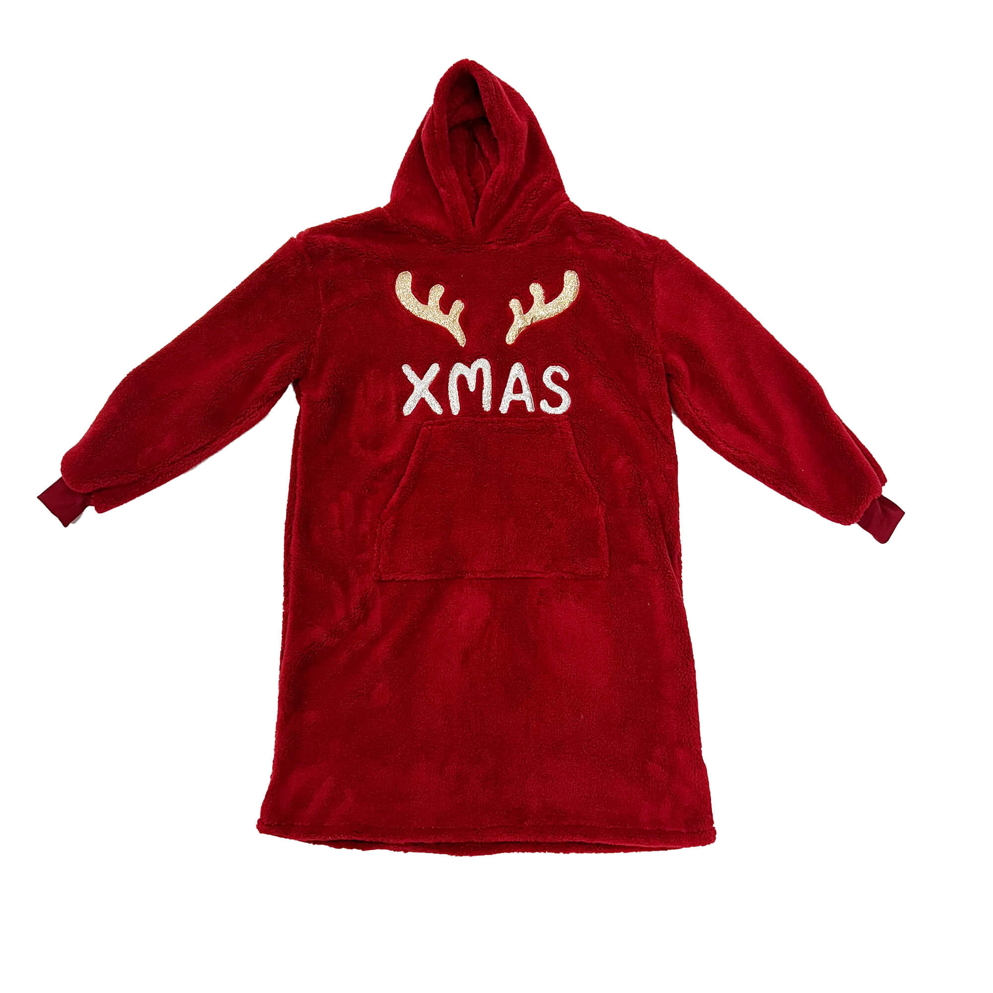 X-MAS - Hoodie 70x110 cm Biking Red - rood