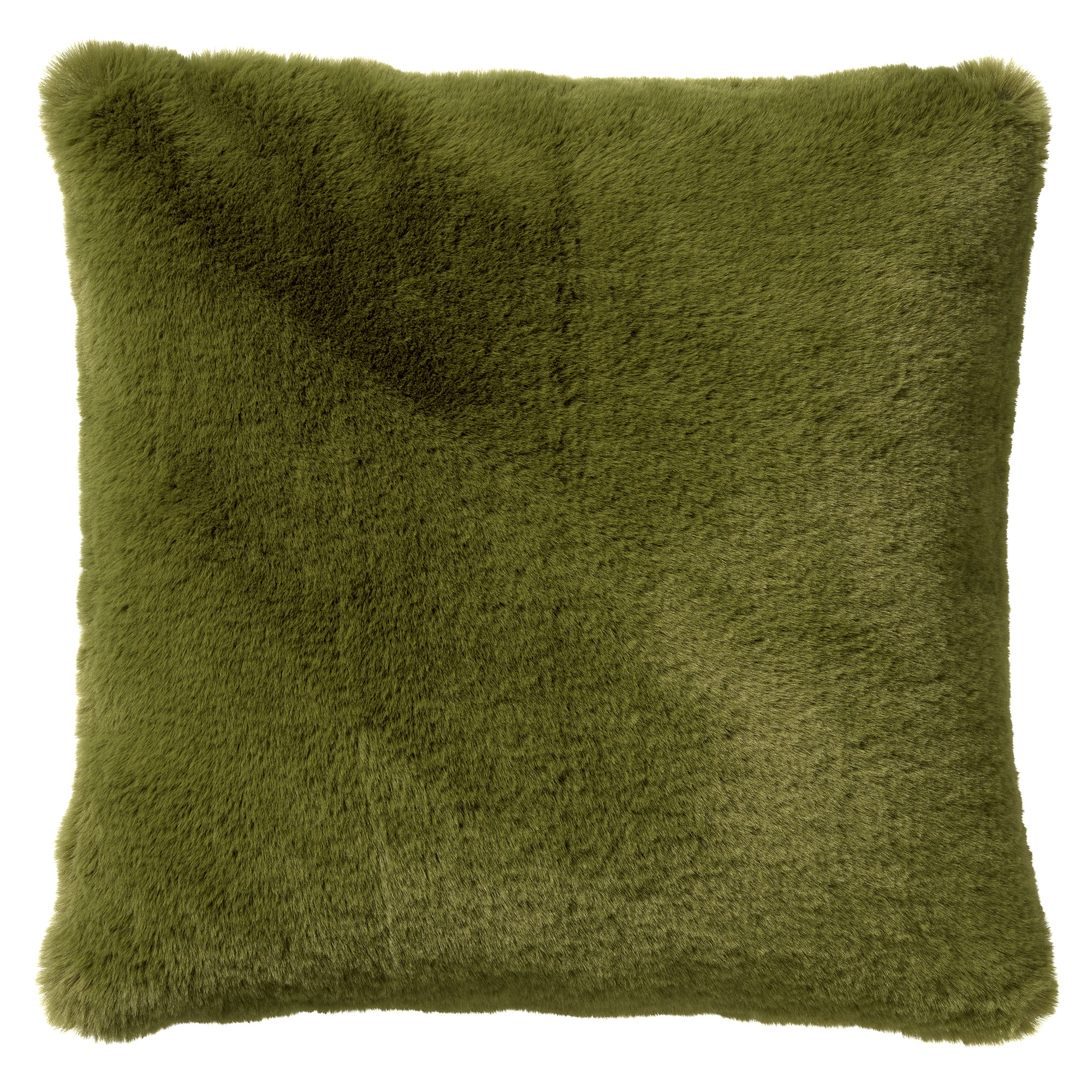 ZAYA - Coussin imitation fourrure Calliste Green 45x45 cm 