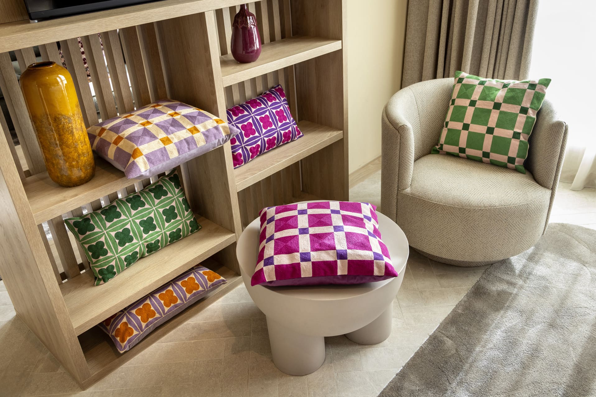BLOCKS - Coussin 45x45 cm - Deep Lavender - Violet