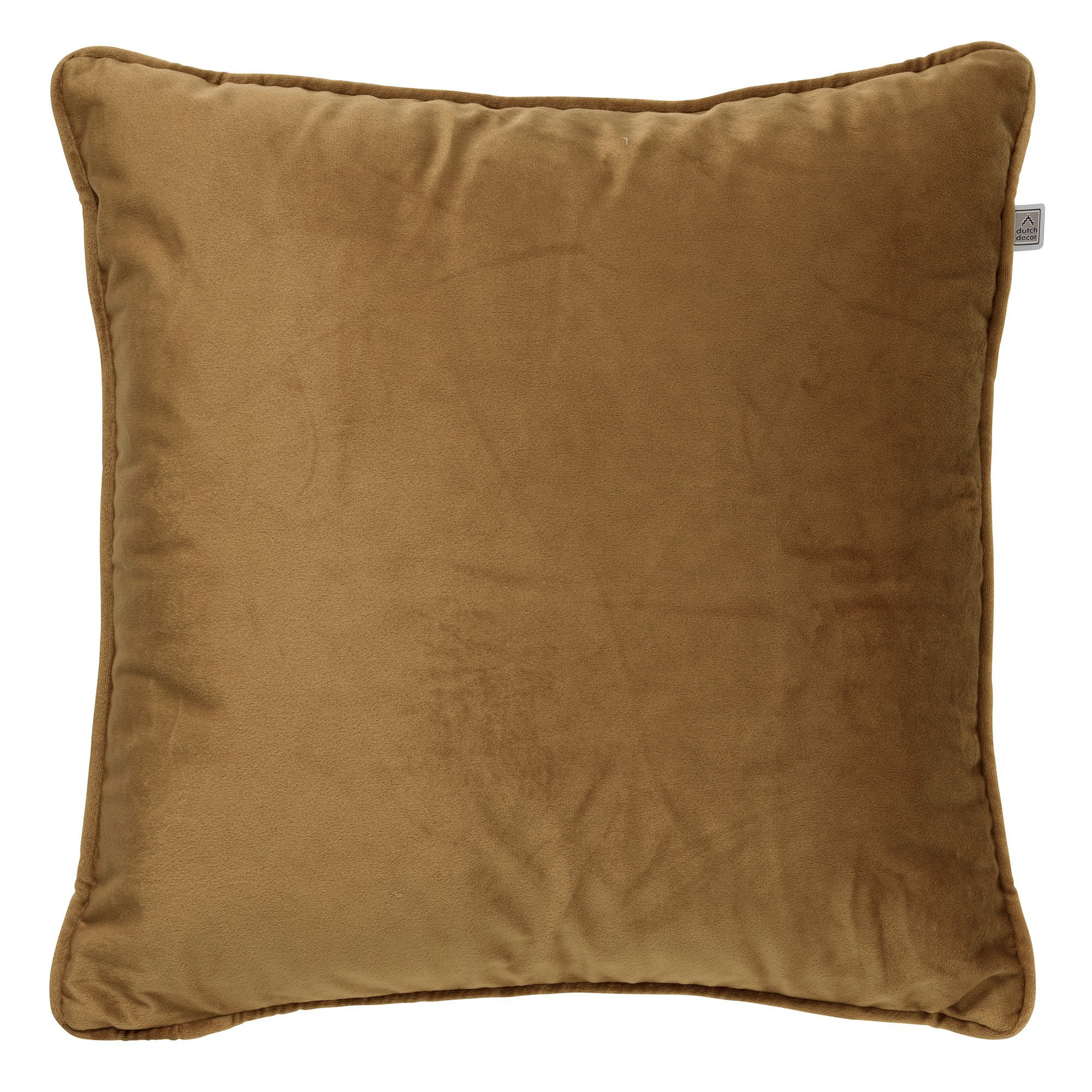 FINN - Housse de coussin en velours Tobacco Brown 60x60 cm 