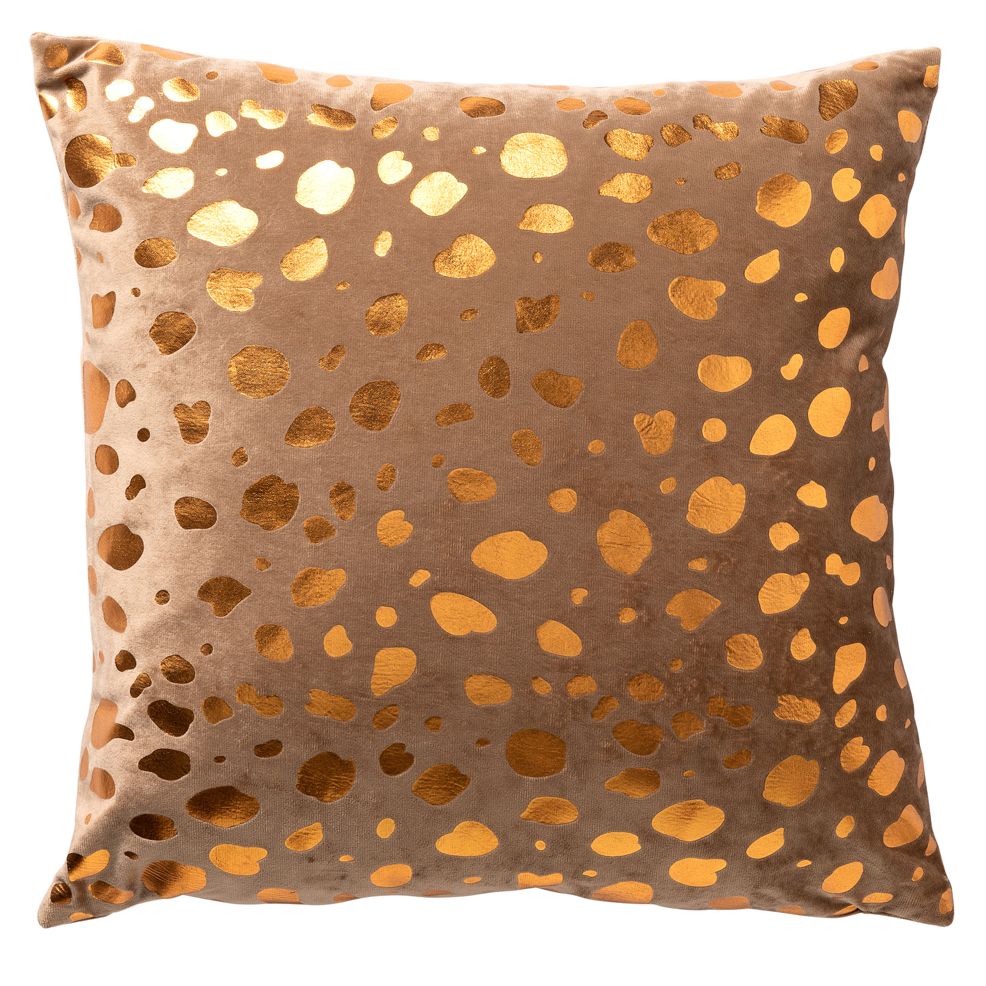 TINO - Sierkussen velvet 45x45 cm Tobacco Brown - bruin