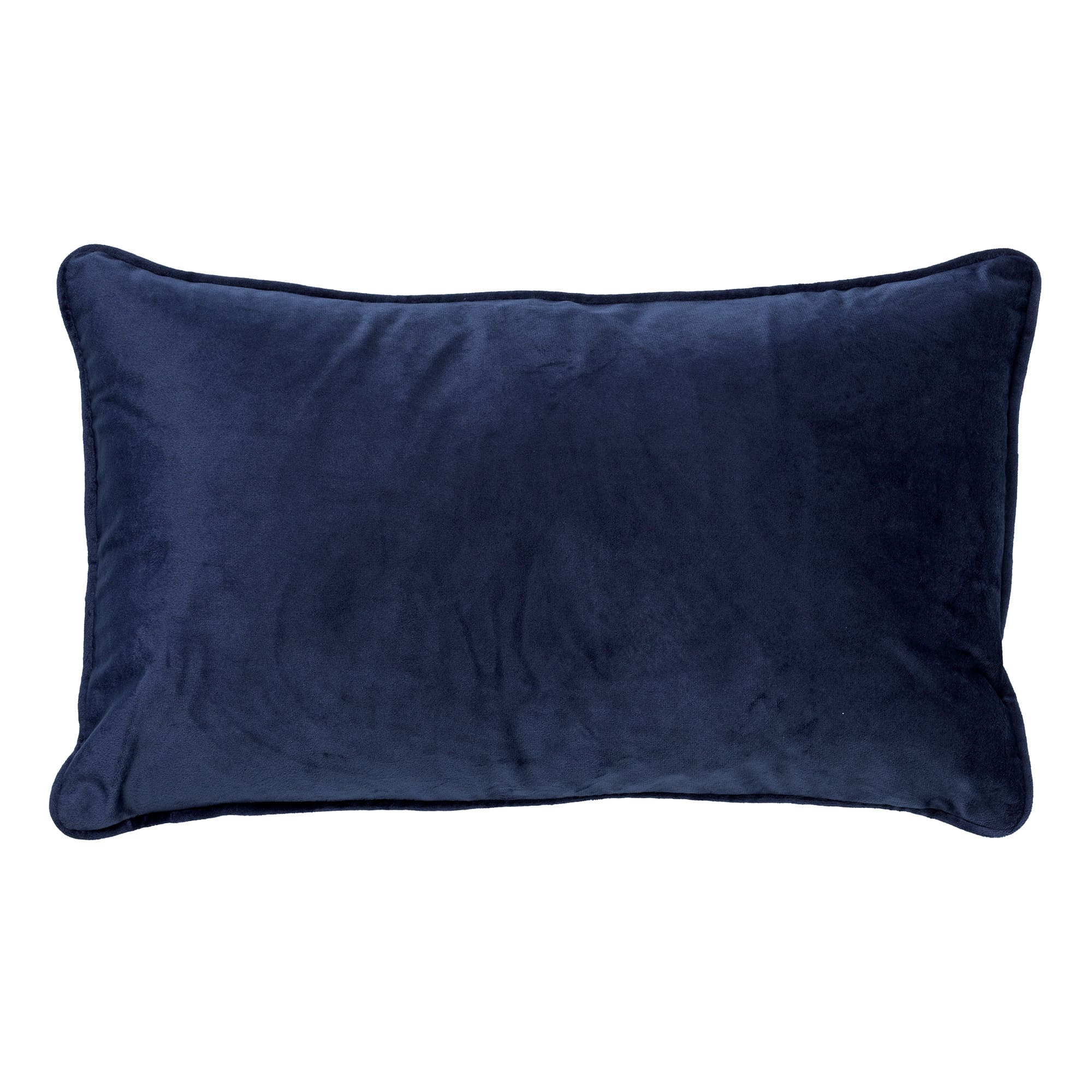 FINN - Sierkussen 30x50 cm - velvet - lendekussen - Insignia Blue - donkerblauw