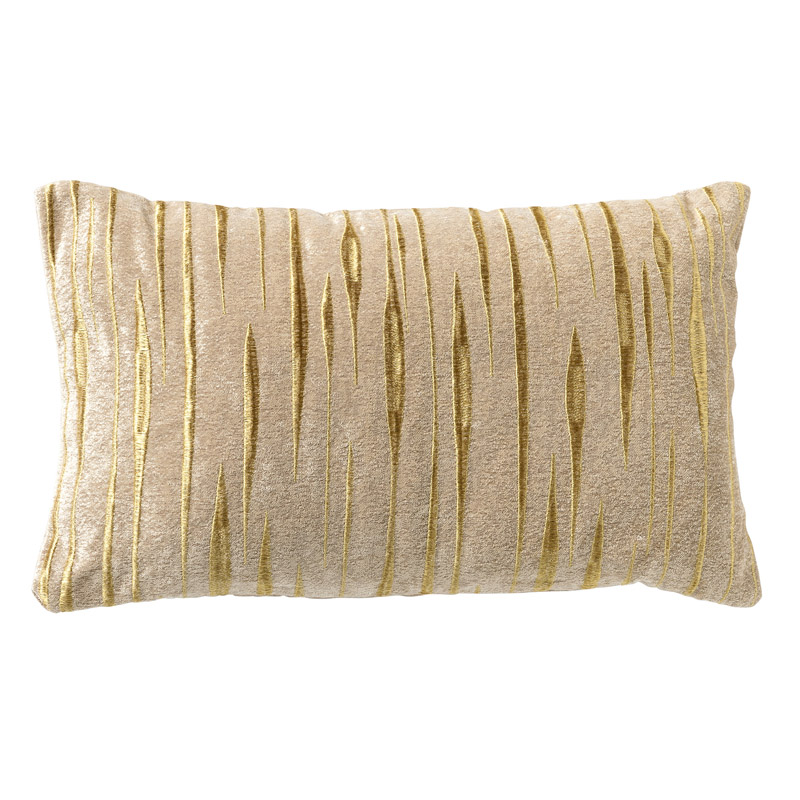 CONNOR - Kussenhoes 30x50 cm - met subtiel goud accent - Summer Sand - beige en goud