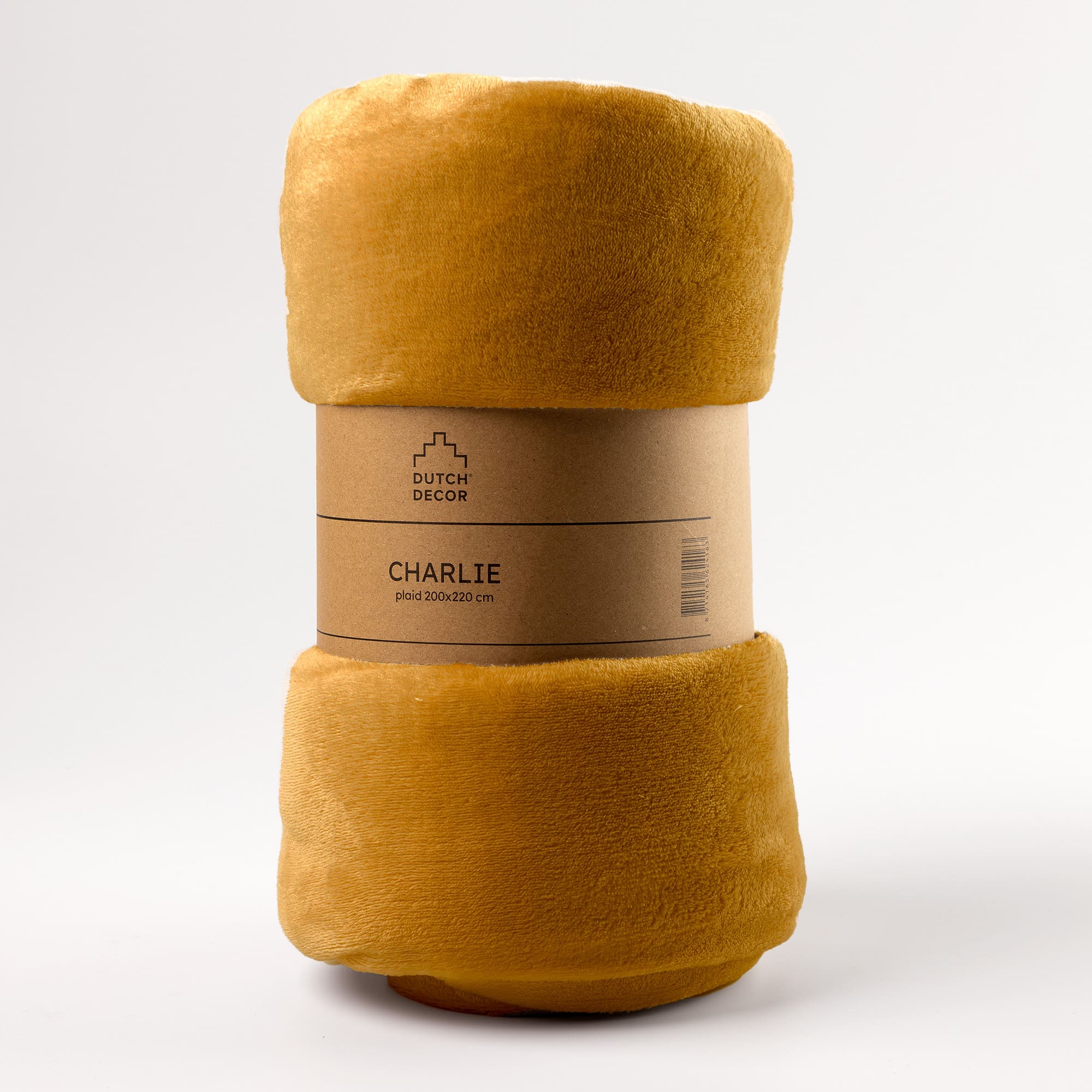 CHARLIE - Plaid 200x220 cm - Chai Tea - yellow