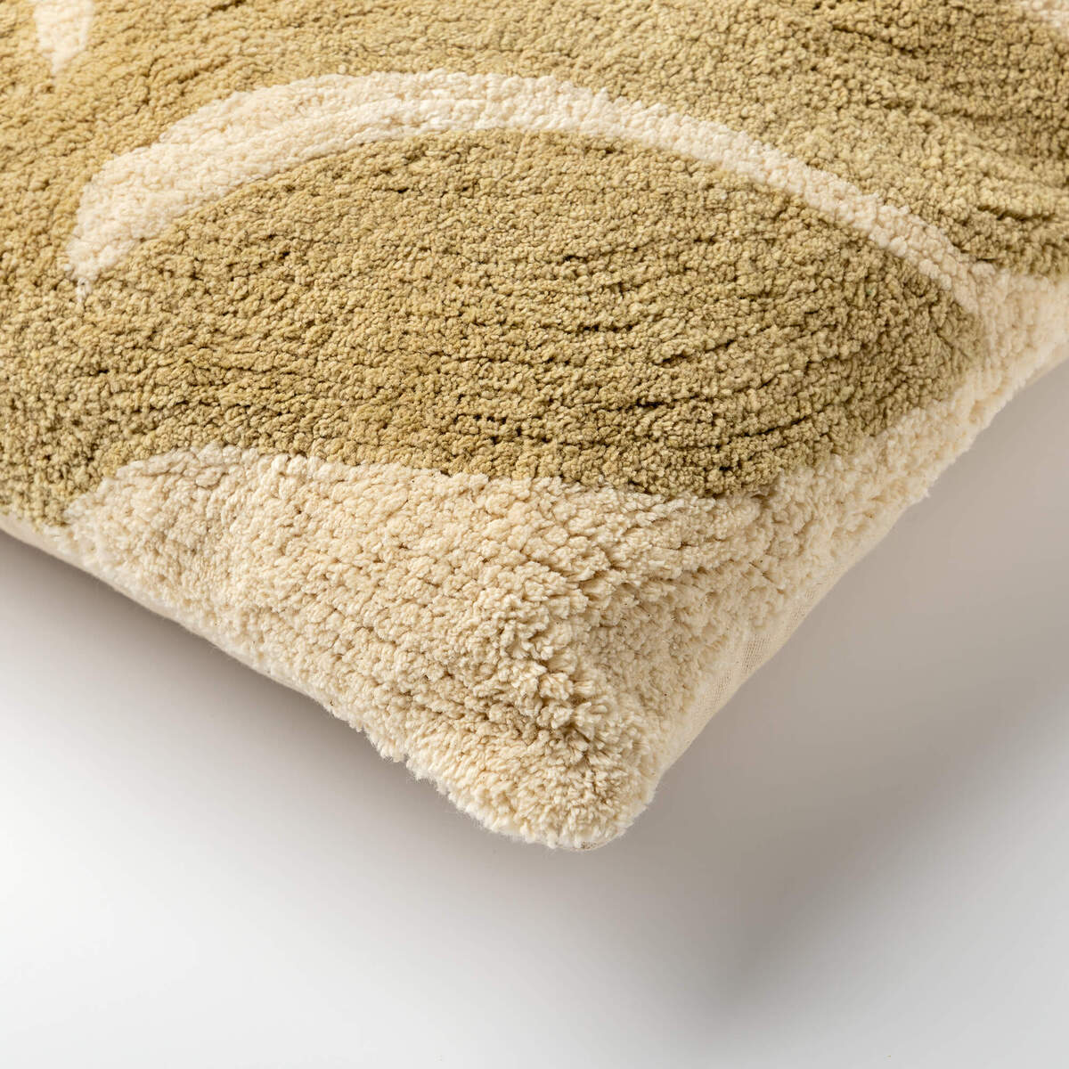 JUNA - Sierkussen 45x45 cm - Sponge - Geel 