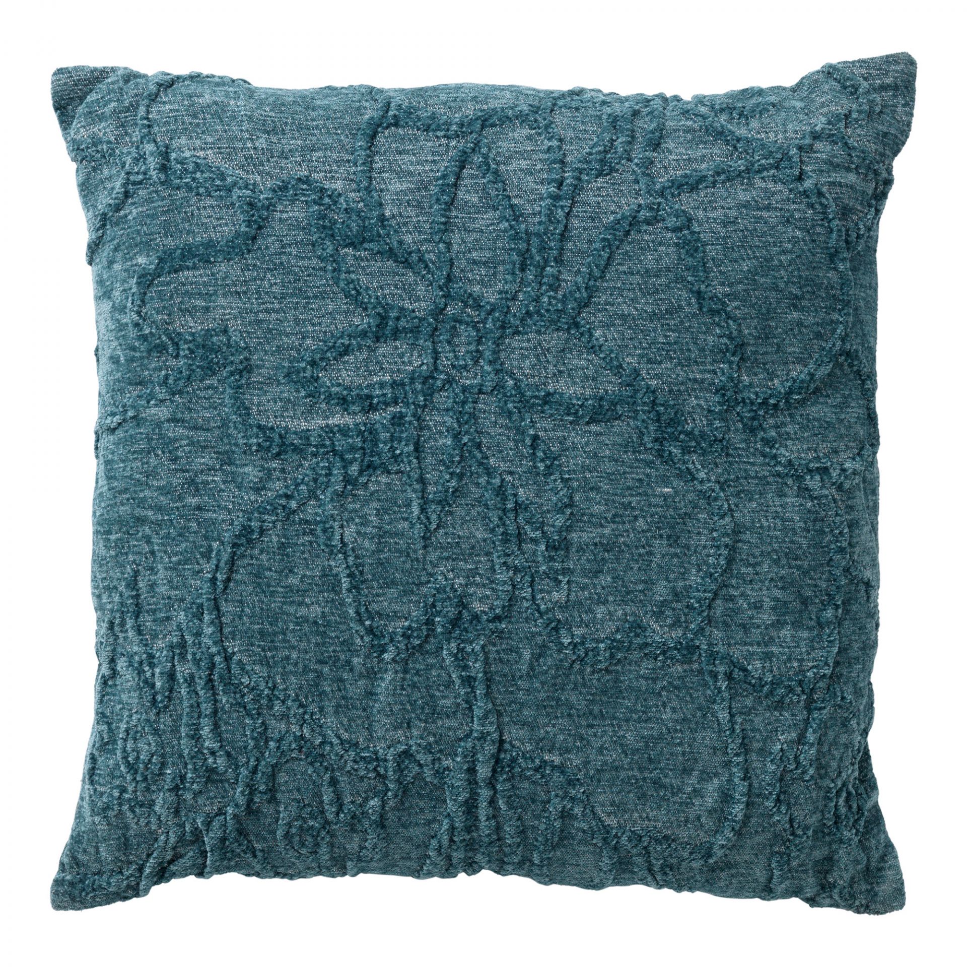 FLORA - Cushion with pattern 45x45 cm Sagebrush Green - green