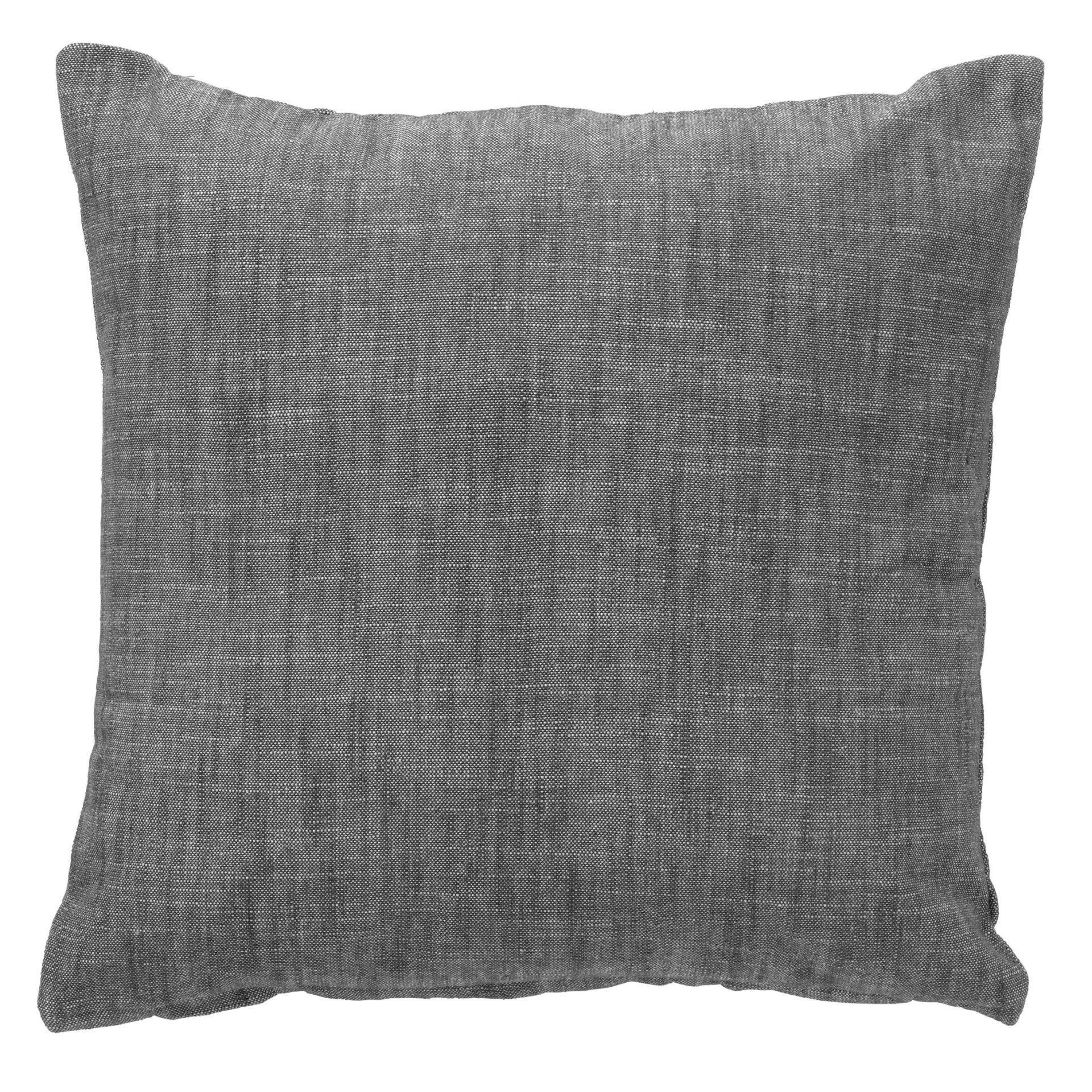 NATURA - Sierkussen van bio katoen 45x45 cm Charcoal Gray - grijs- Duurzaam textiel