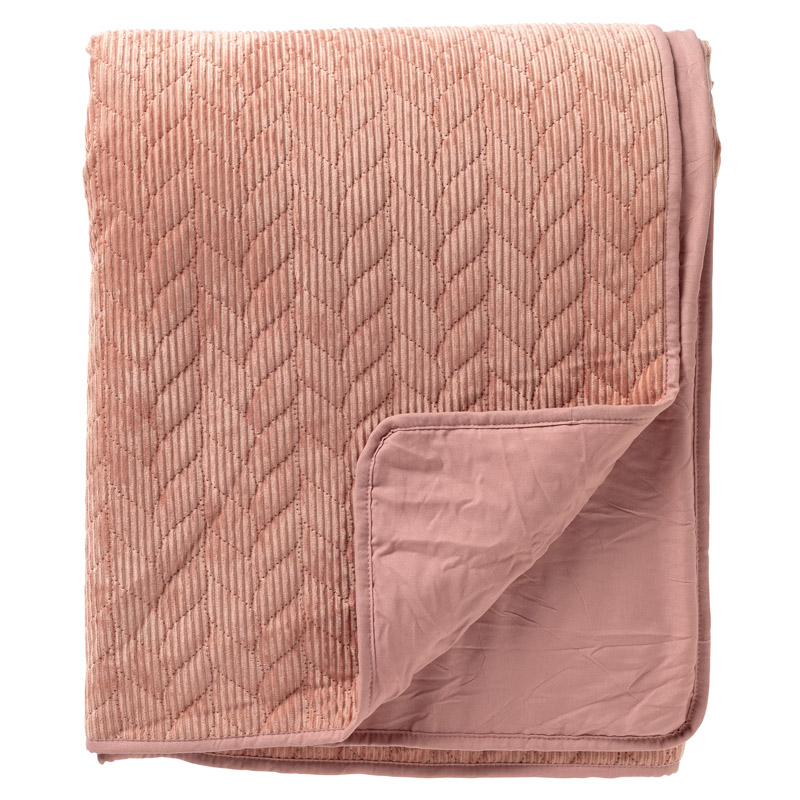 NORALY - Bedspread 240x260 cm - Cork - pink