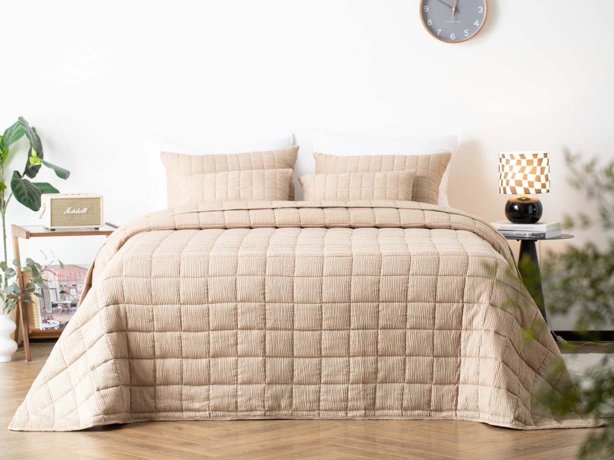 REZA - Couvre-lit 240x260 cm - Irish Cream - beige
