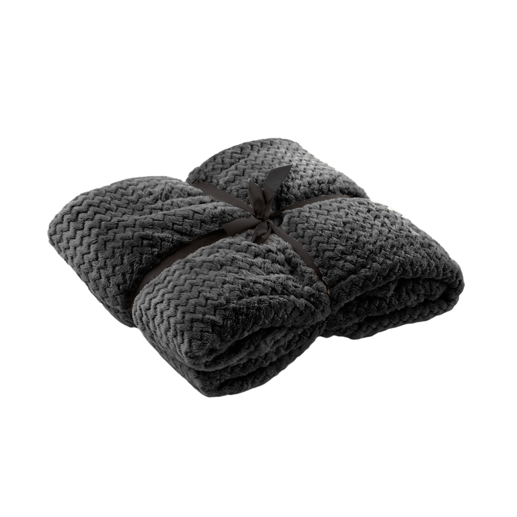 MARA - Plaid 150x200 cm - Charcoal Gray - anthracit