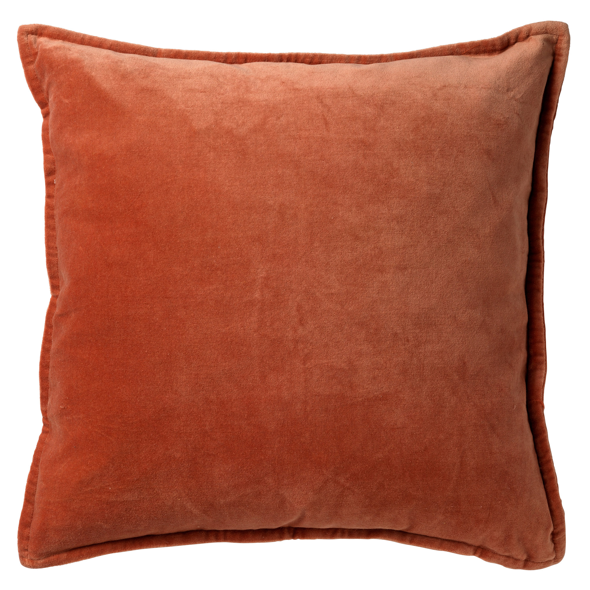 Cushion Caith 50x50 cm | Cotton velvet | Potters Clay