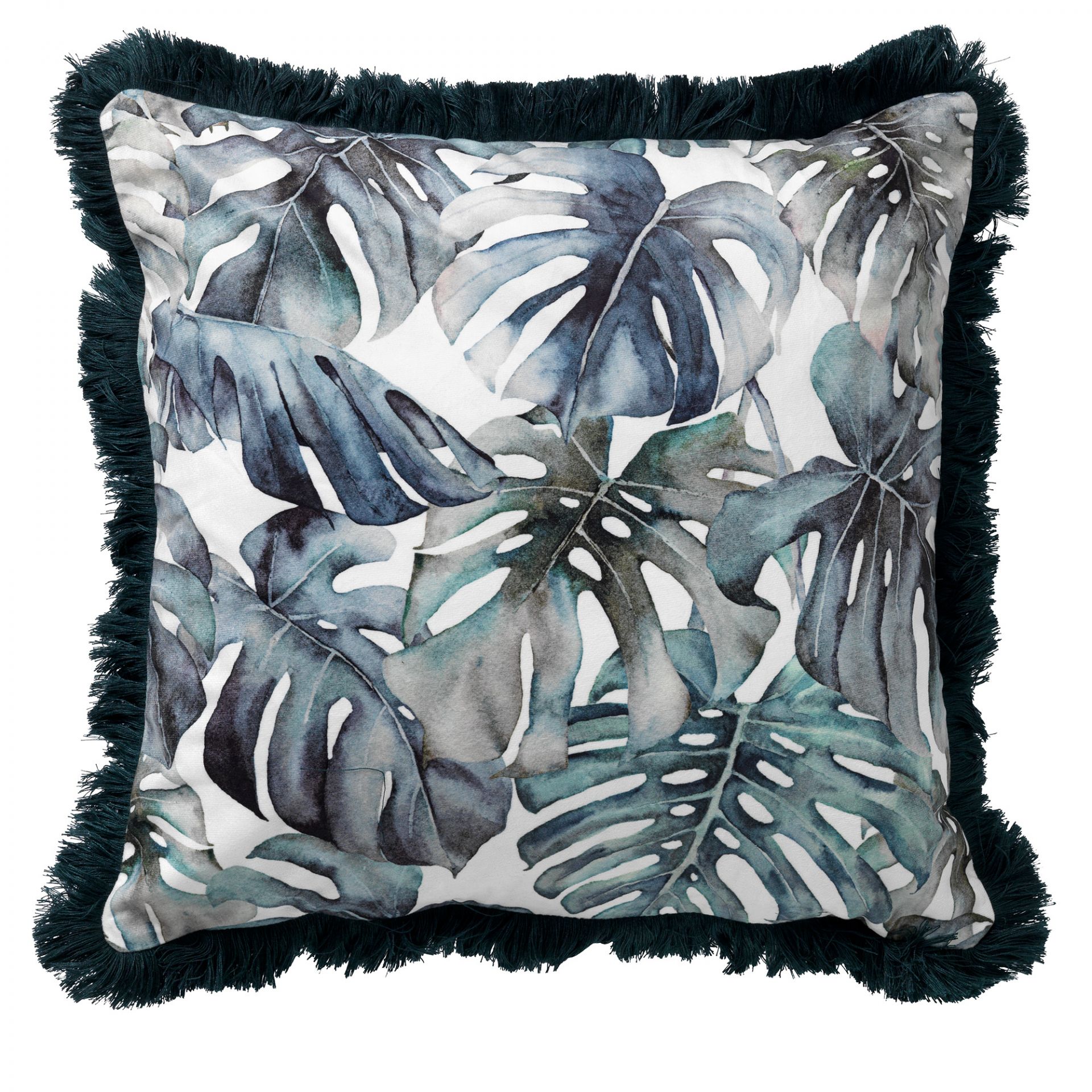 FAUNA - Cushion with pattern 45x45 cm Chive - green
