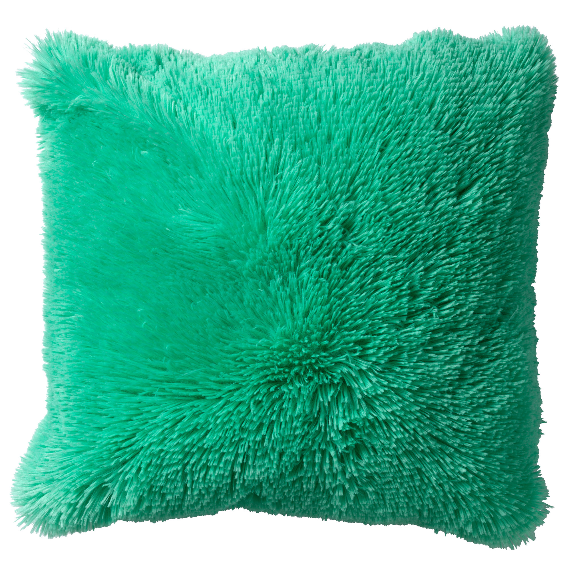FLUFFY - Sierkussen 45x45 cm - superzacht - effen kleur - Spearmint - groen