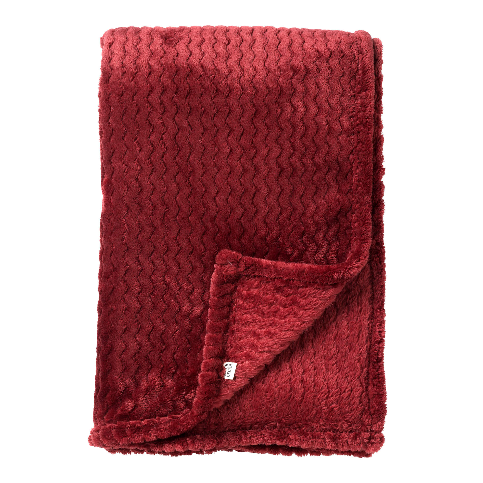 MARA - Wohndecke 150x200 cm - Merlot - rot