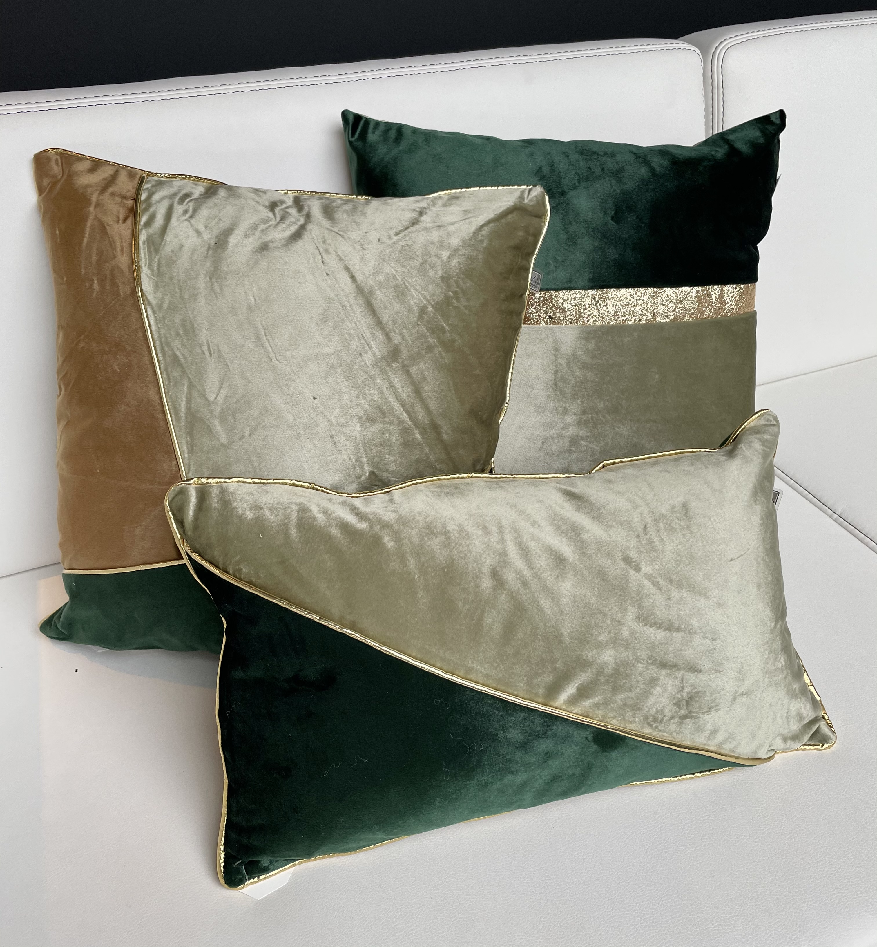 SANDRINE - Sierkussen Groen 45x45 cm