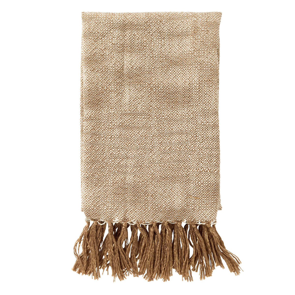 LORA - Plaid 140x180 cm - Greige - Marron
