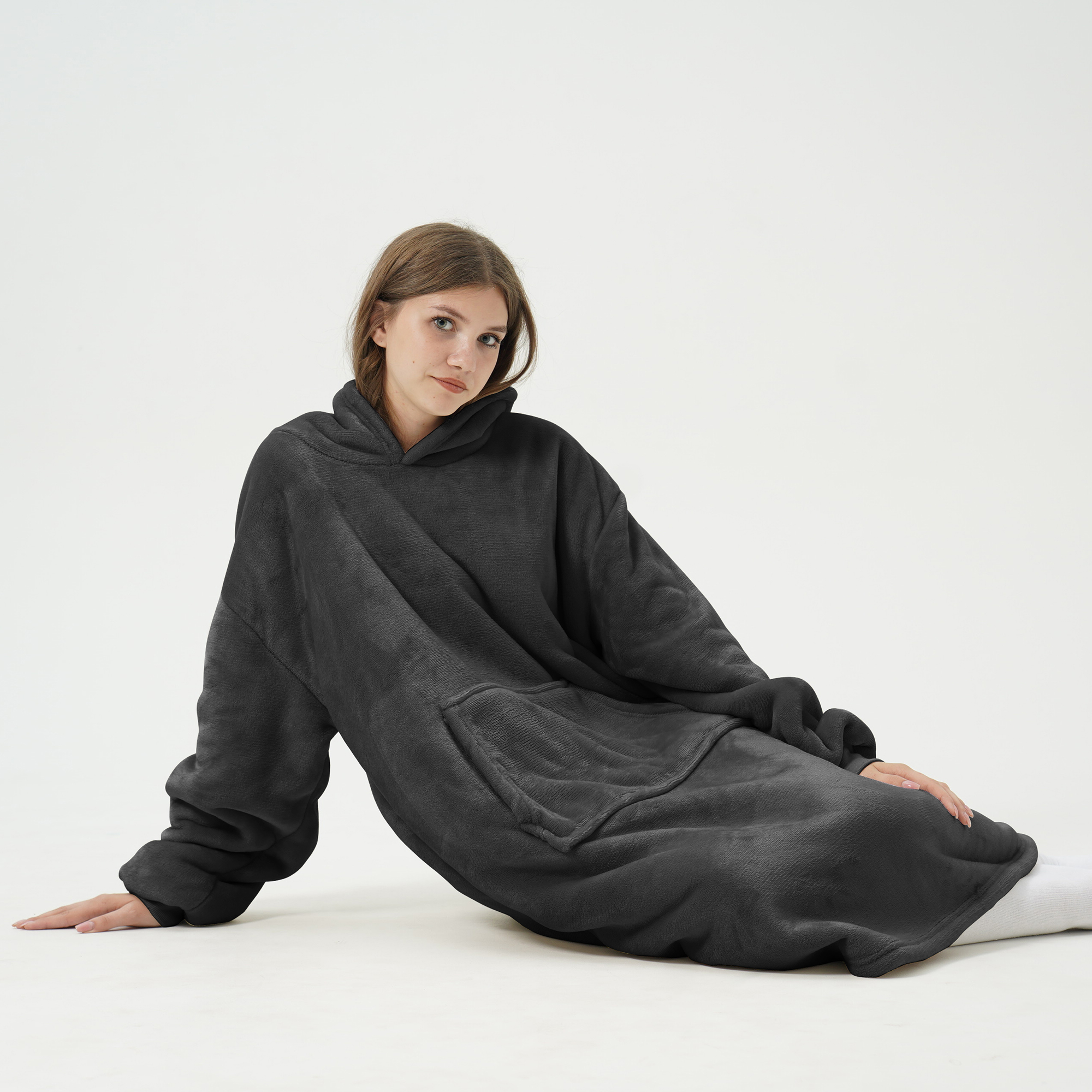SHERRY - Oversized Hoodie - 70x110 cm - Raven - black