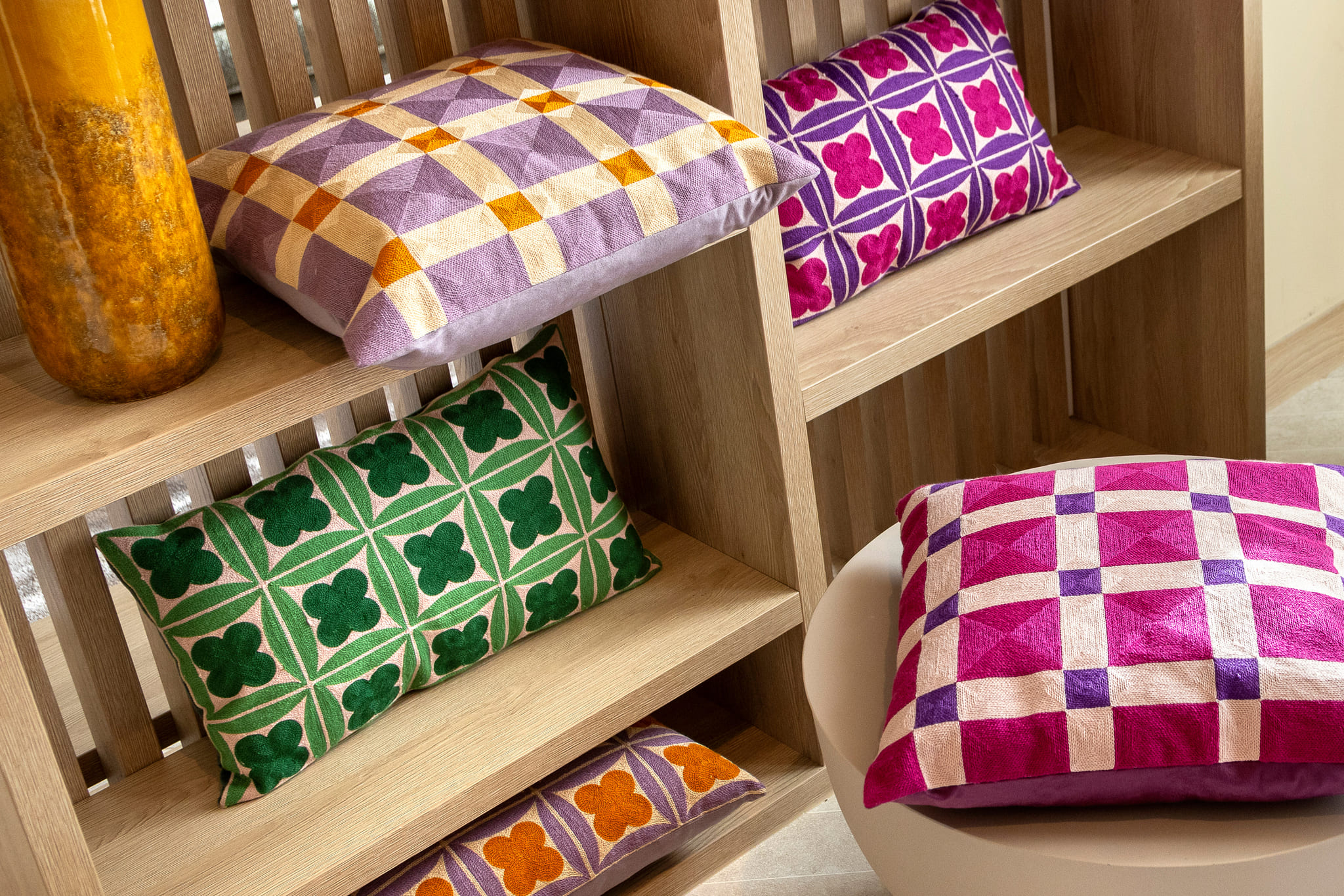BLOCKS - sierkussen 45x45 cm - Rhapsody - paars