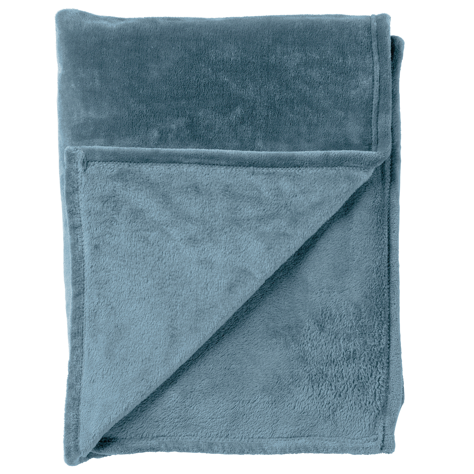Plaid Charlie 200x220 cm | Flannel fleece |  Provincial Blue