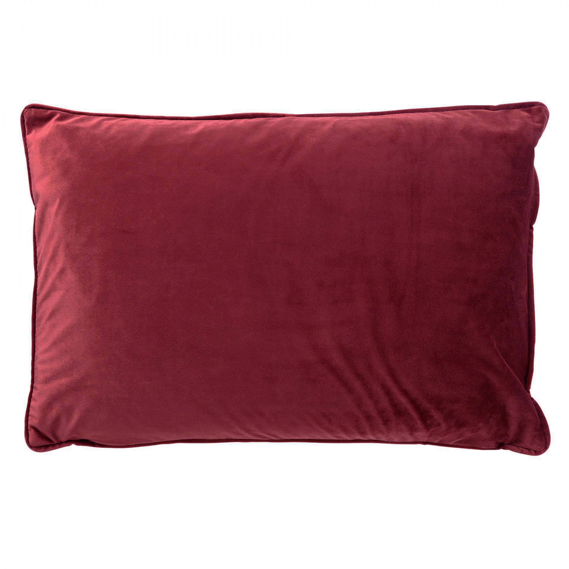 FINN - Housse de coussin en velours 40x60 cm - Merlot - rouge