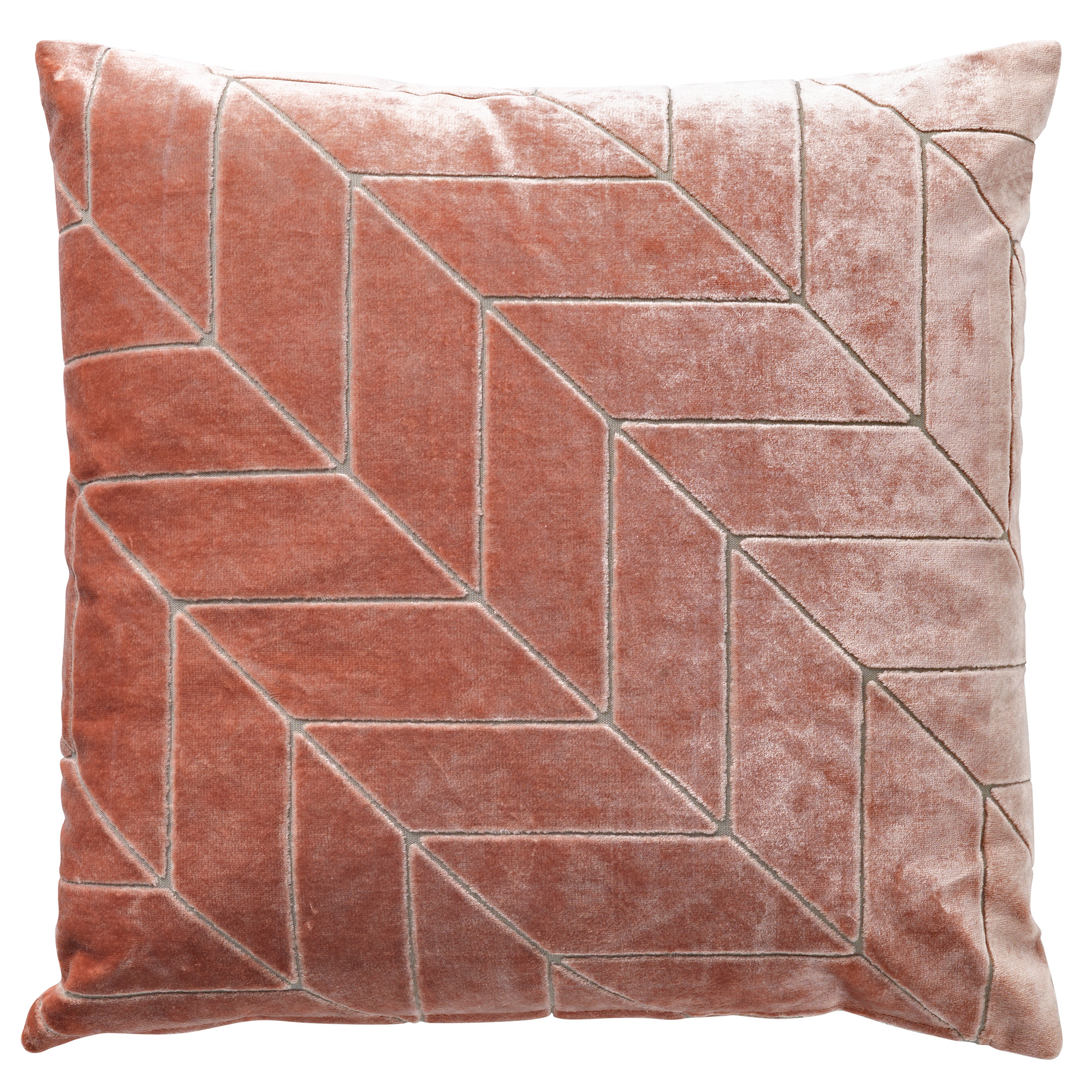 ELISA - Coussin en velours Muted Clay 45x45 cm 