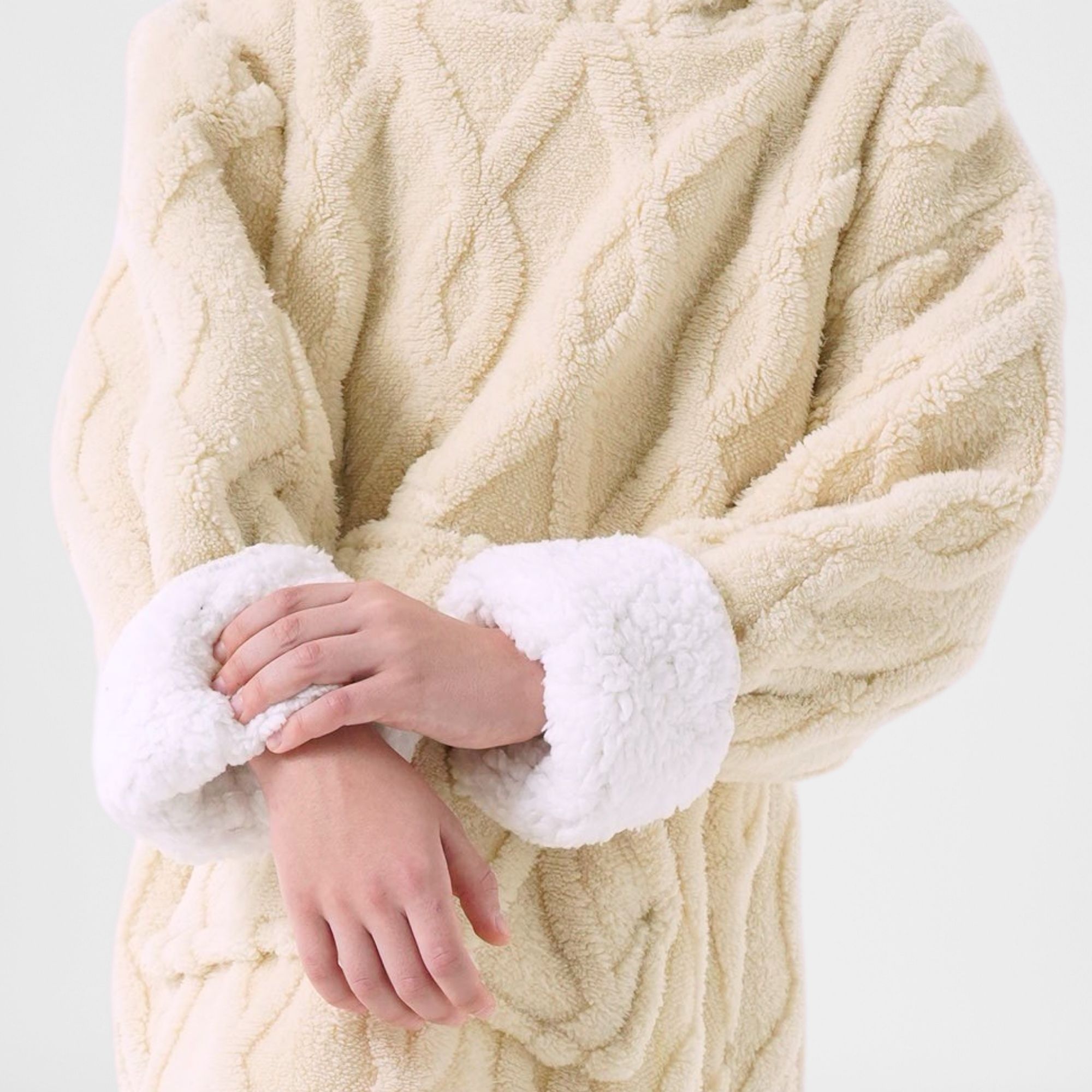 ROSETTA - Hoodie 50x70 cm - Hoodie blanket - Kids - Bone White - White