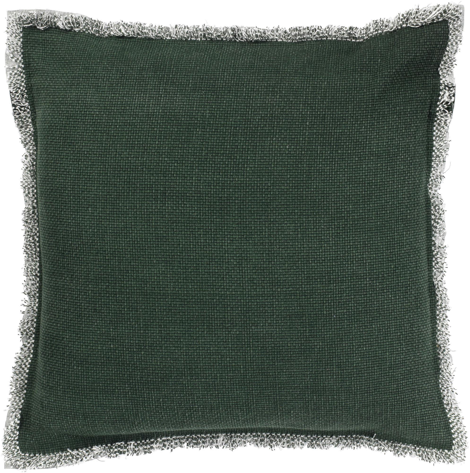 BURTO - Sierkussen van gewassen katoen Mountain View 60x60 cm - groen