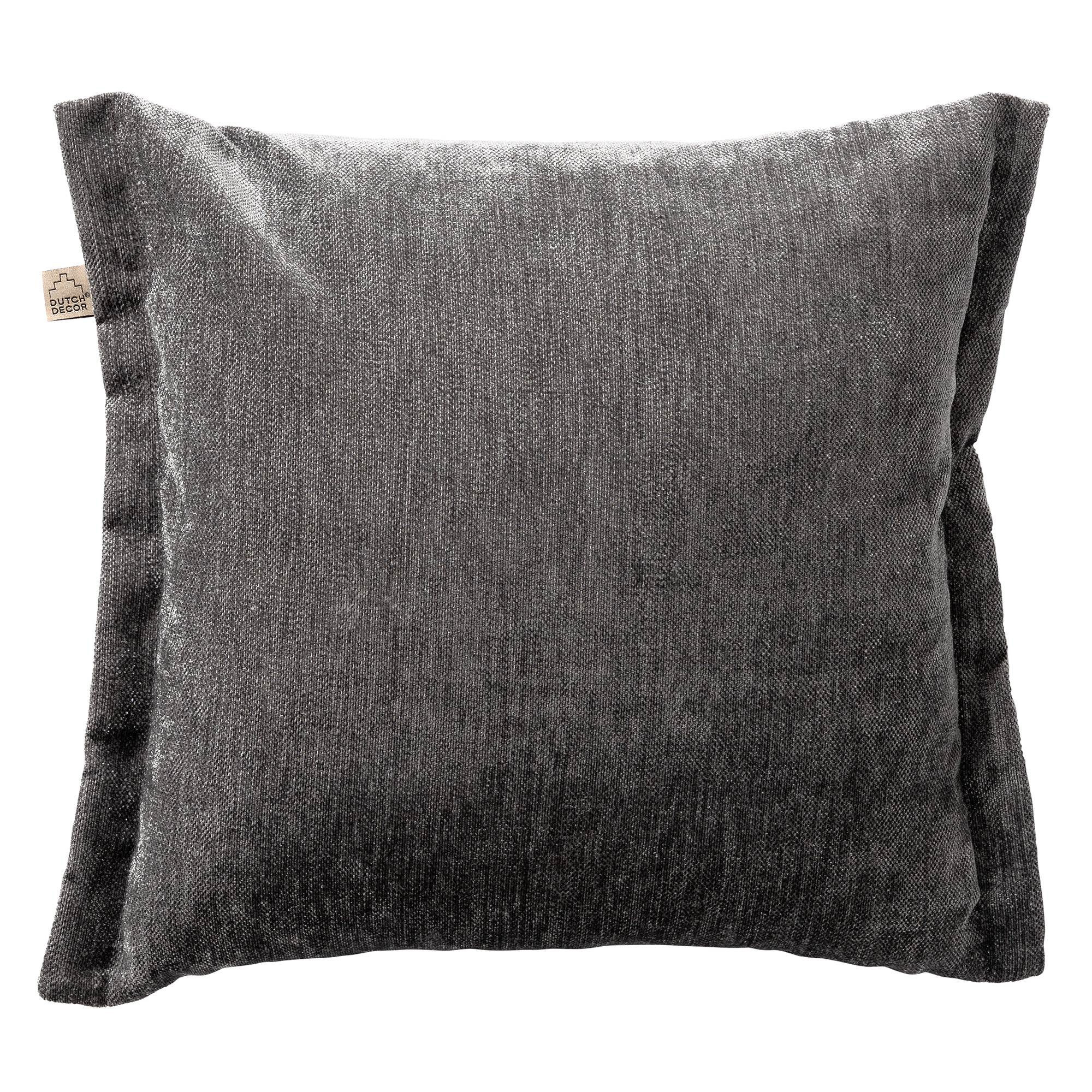 LEWIS - Kussenhoes 45x45 cm - Charcoal Gray - antraciet
