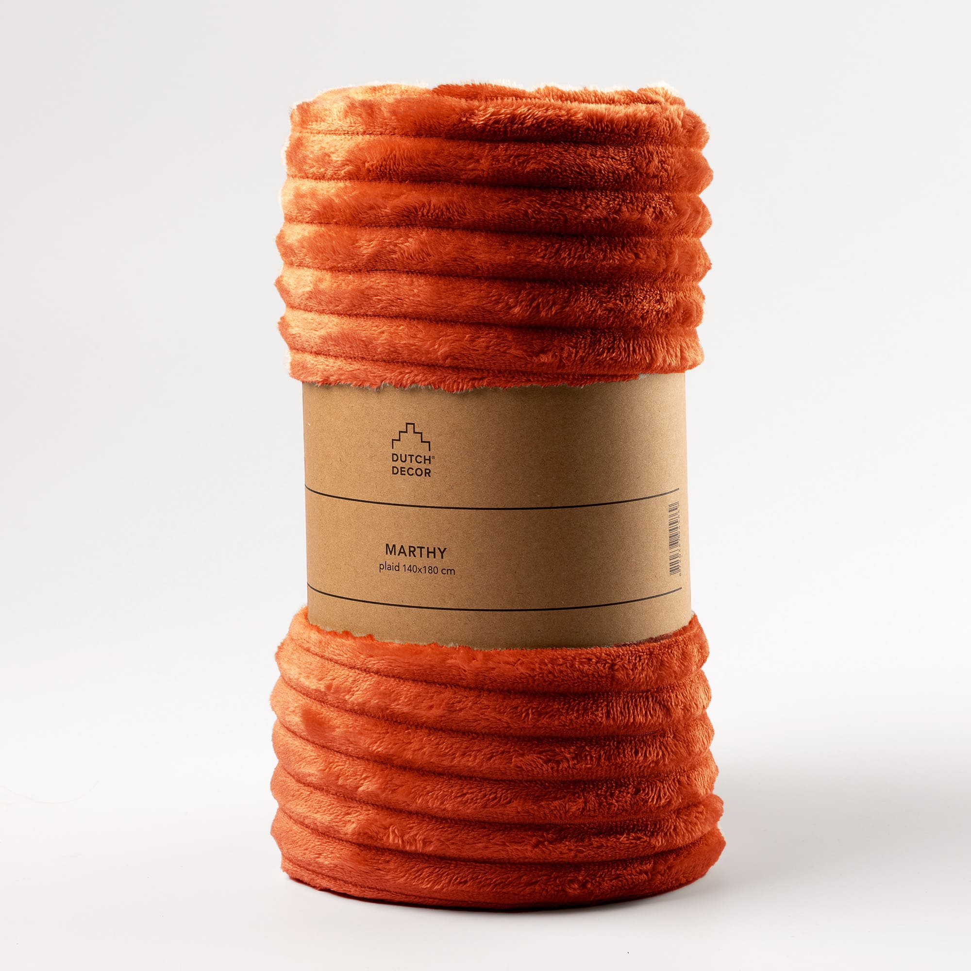 MARTHY - Plaid 140x180 cm - Potters Clay - Oranje