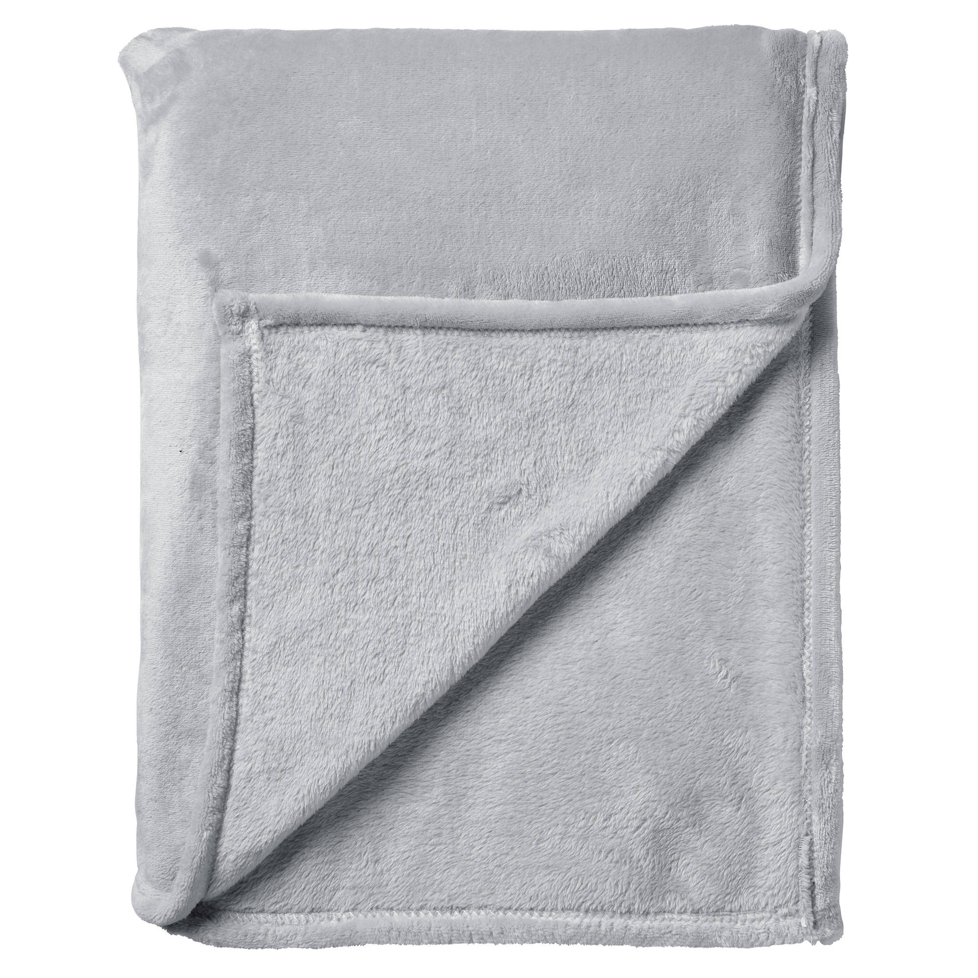 CHARLIE - Wohndecke Fleece 200x220 cm - Micro Chip - grey