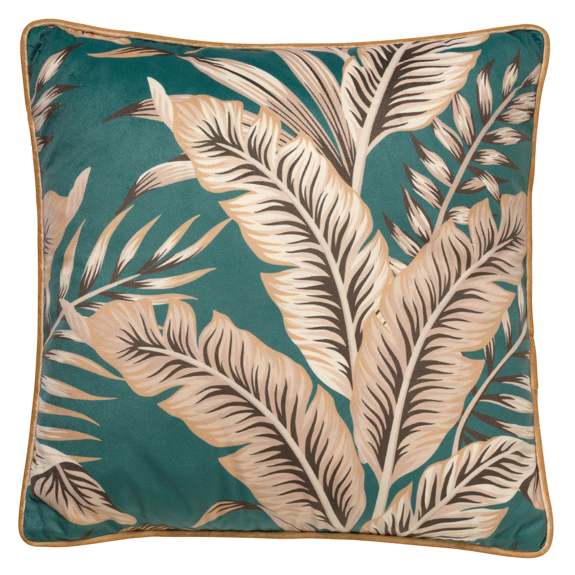 PALMER - Coussin en velours Sagebrush Green 45x45 cm 