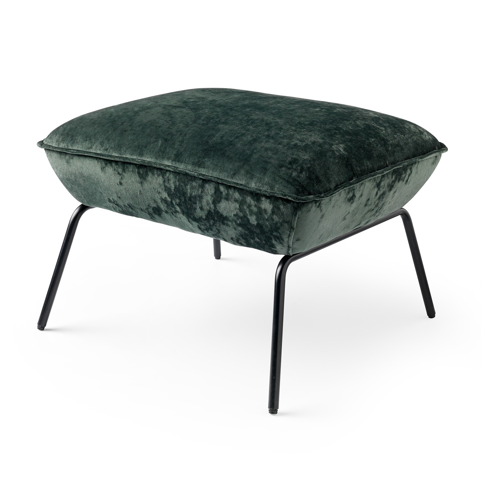 SCOTT - Poef velvet 57x51x40 cm Mountain View