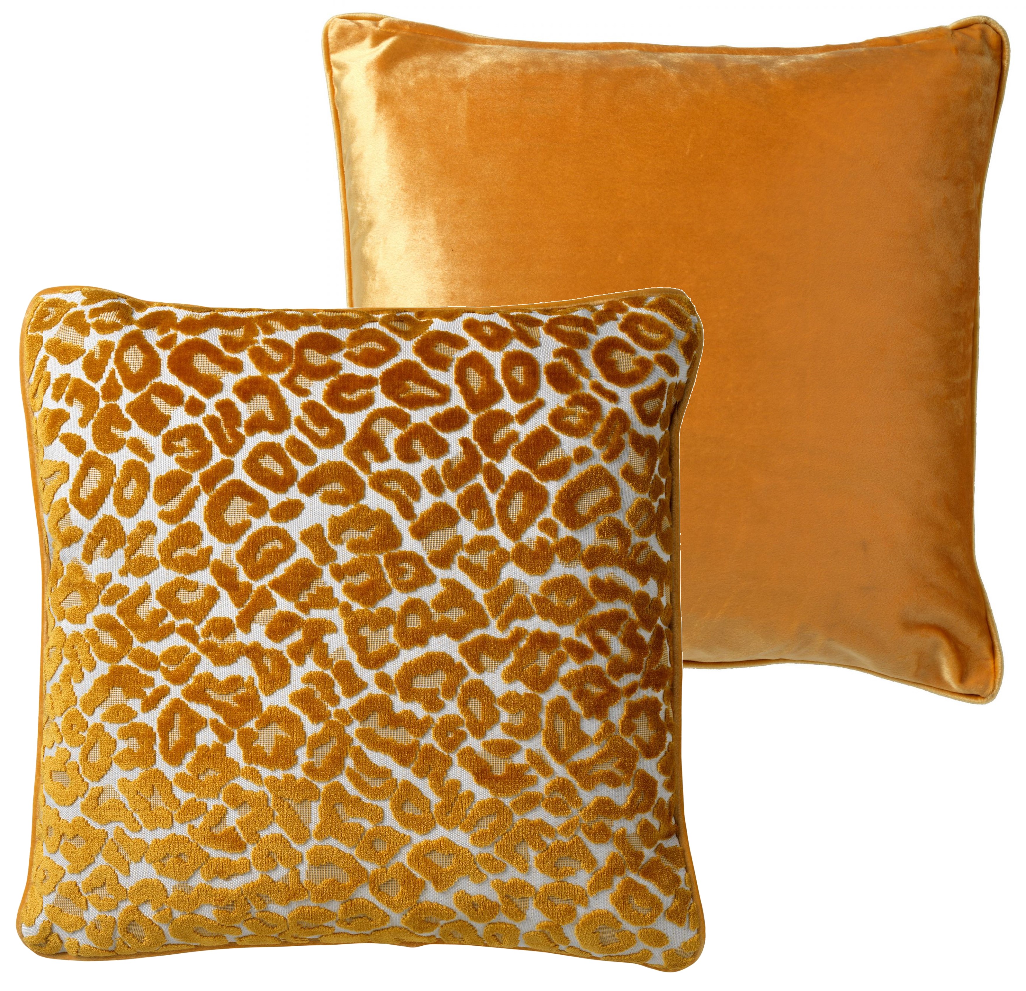 LEONA - Cushion 45x45 cm Golden Glow - yellow-ochre