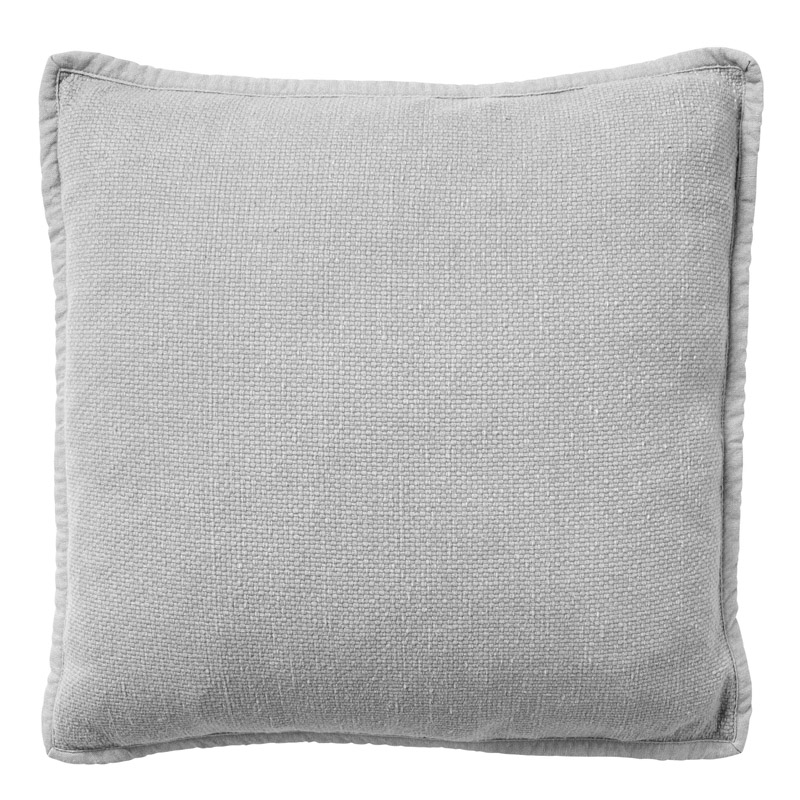 BOWIE - Cushion 45x45 cm - washed cotton - Micro Chip - light gray