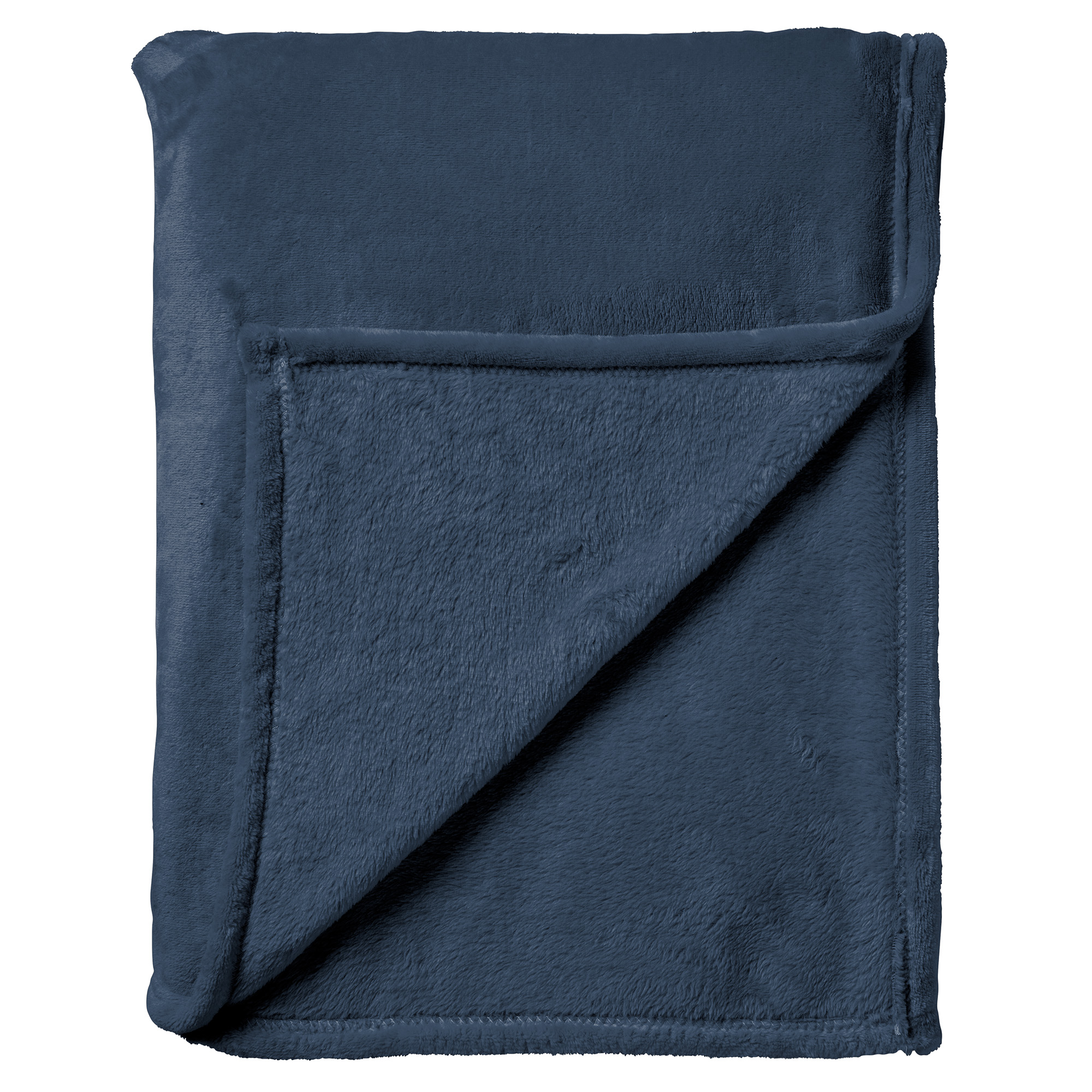Plaid Billy 150x200 cm | Flannel fleece | Insignia Blue