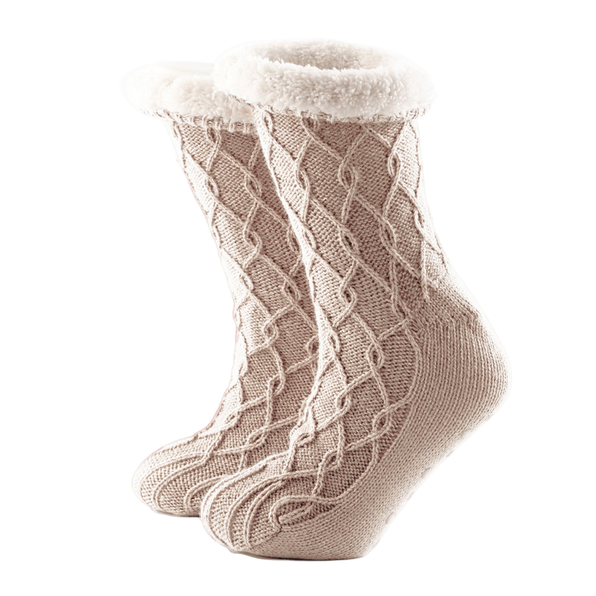 ELLIS - Chaussettes chaussons - taille 36/43 - Pumice Stone - Beige