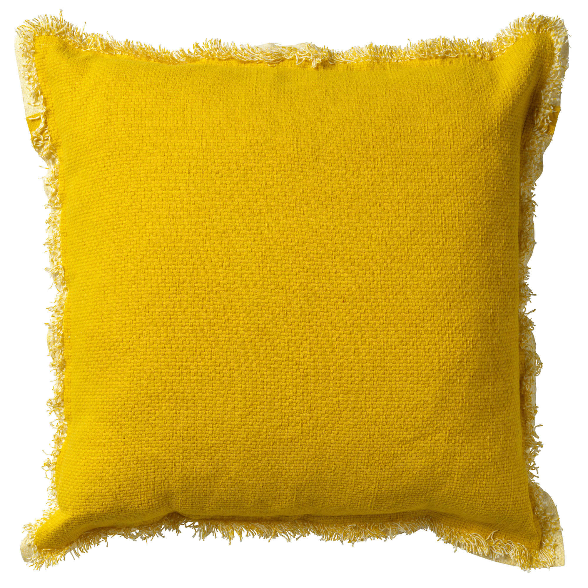 BURTO - Coussin en coton delavé Lemon 60x60 cm 